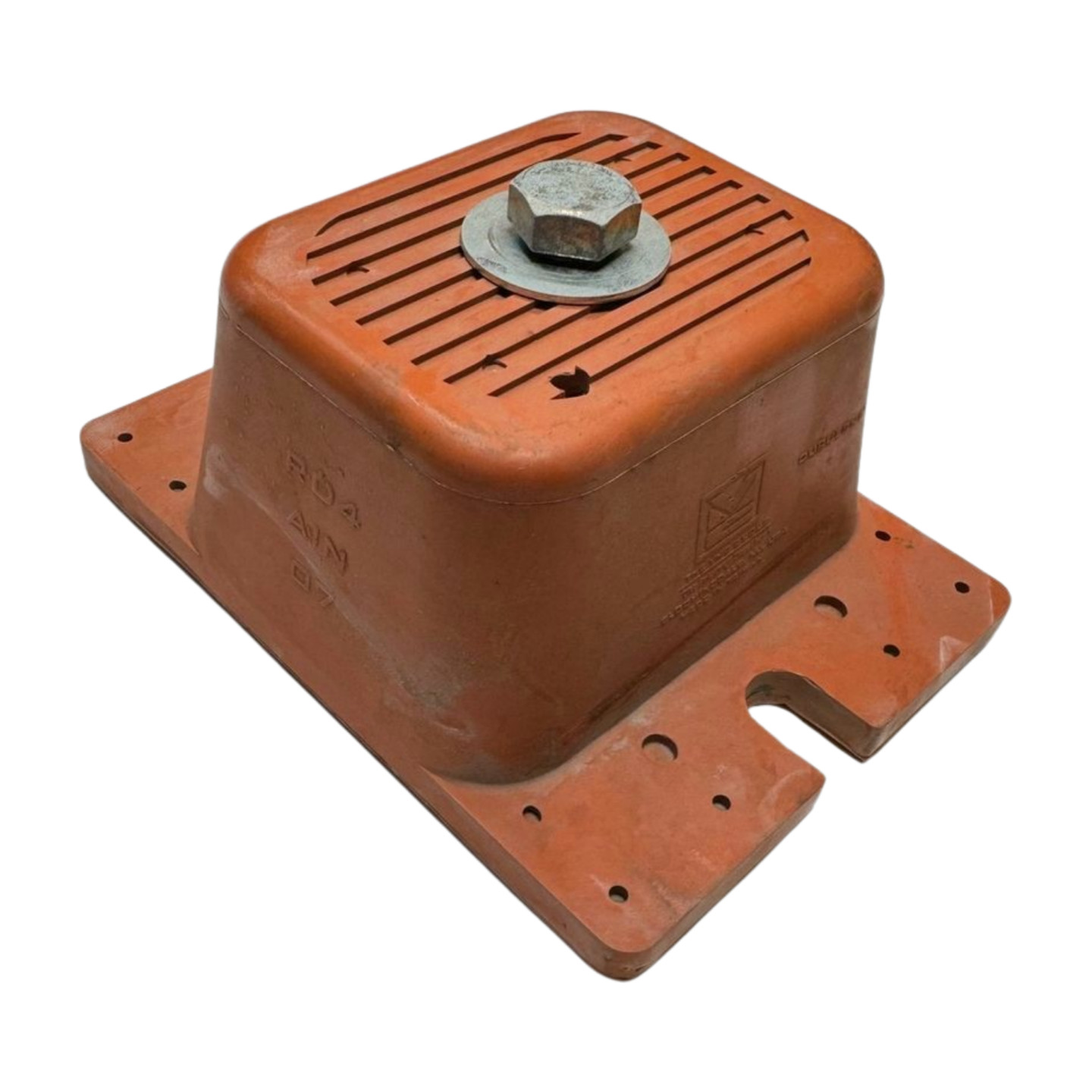 The VMC Group RD4 AIN Durulene Elastomeric Isolator Vibration Control Block