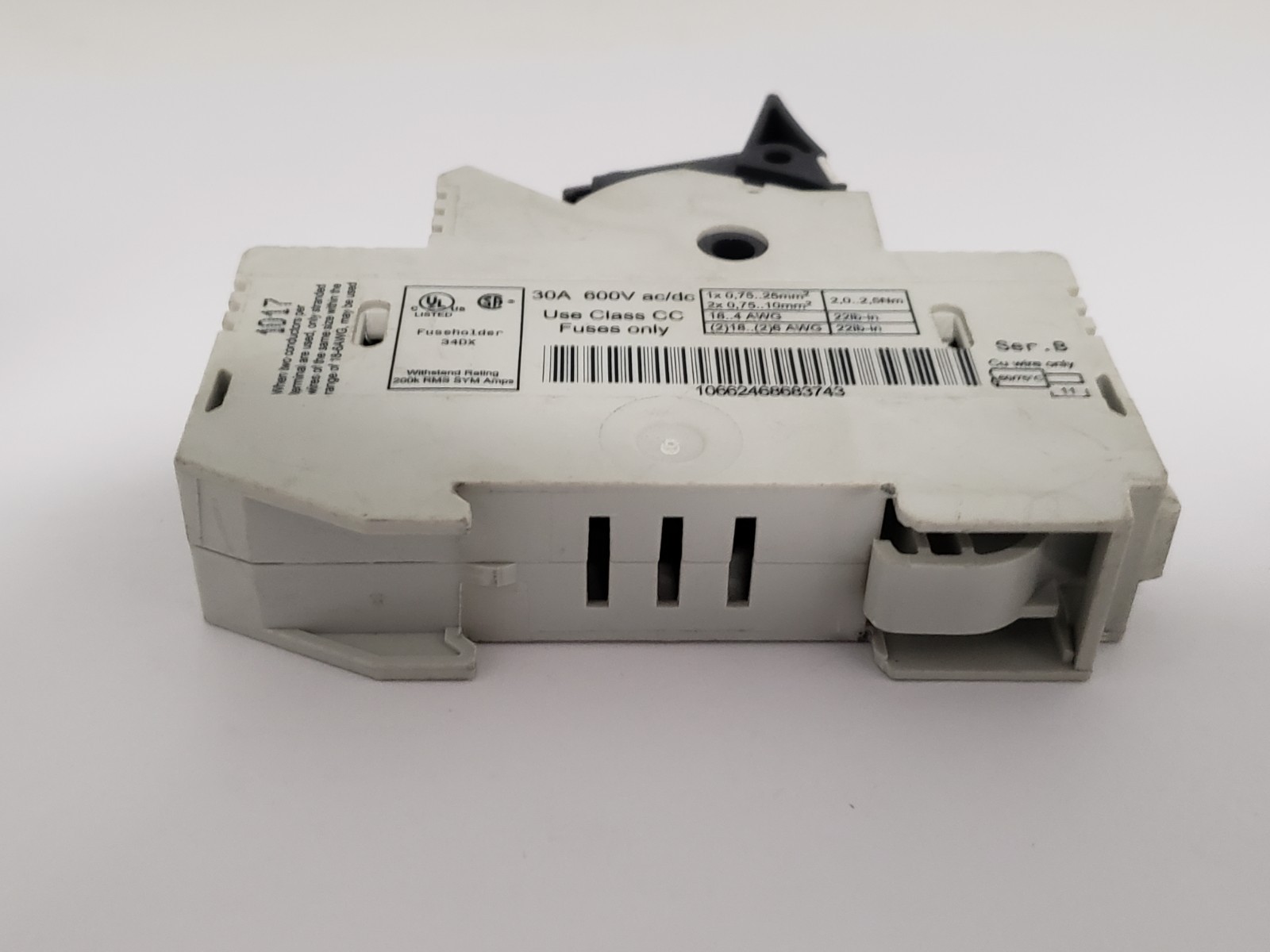 ALLEN BRADLEY 1492-FB1C30 FUSE HOLDER 30A 600V CLASS CC (LOT OF 4)
