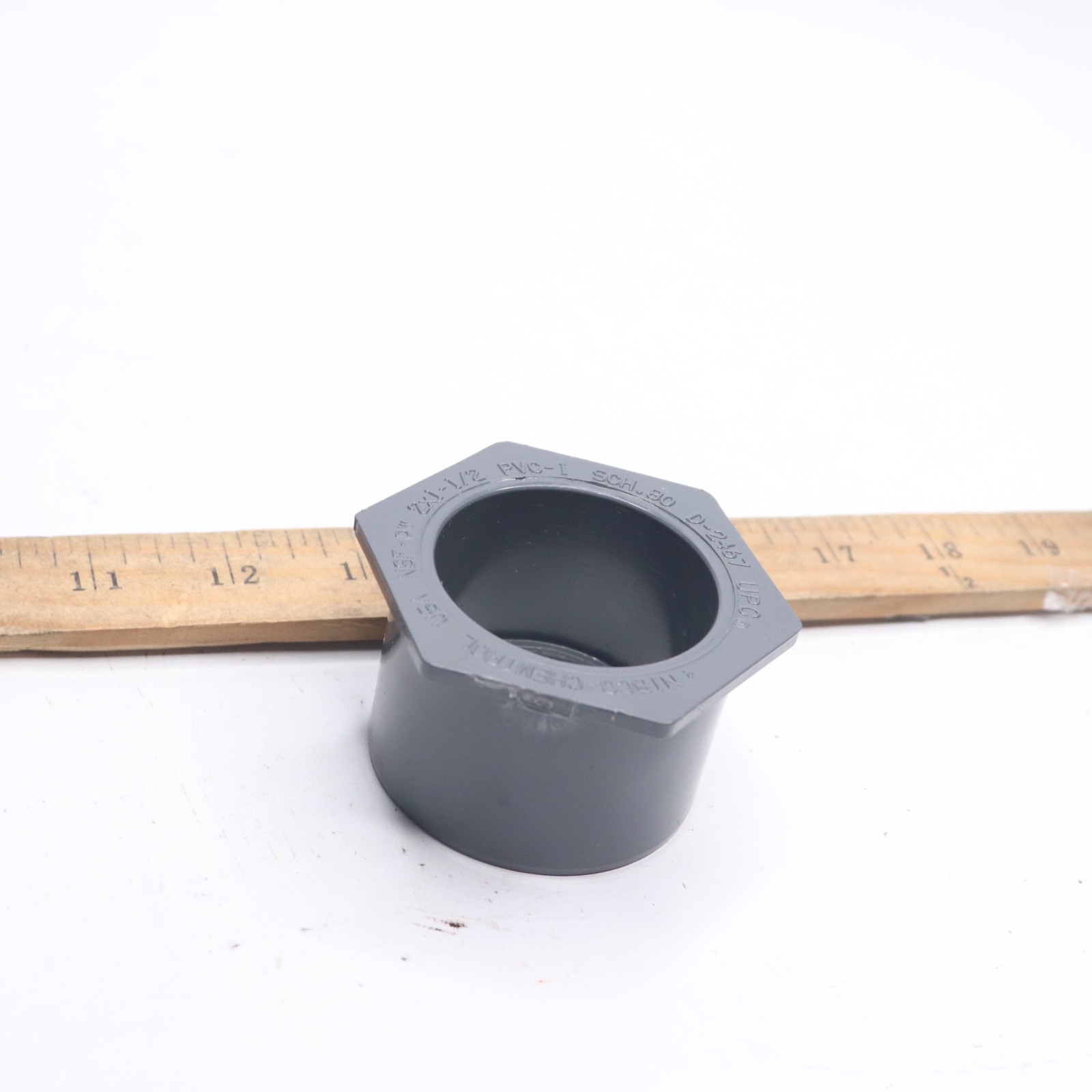 Nibco Flush Socket Reducer Bushing PVC Schedule 40 2″ x 1-1/2″ D-2467