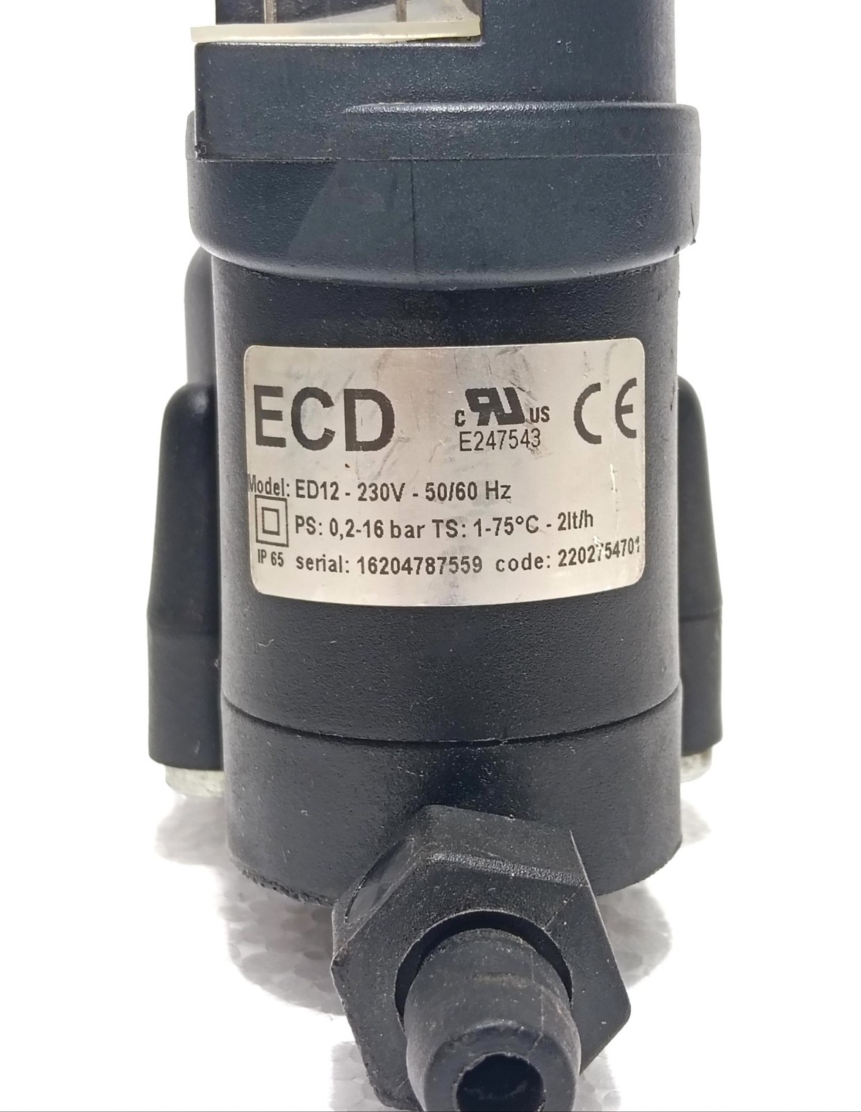 LDI ELECTRONIC DRAIN VALVE ED12 230V 50/60HZ 0.2 – 16 BAR ATLAS COPCO 1952119304