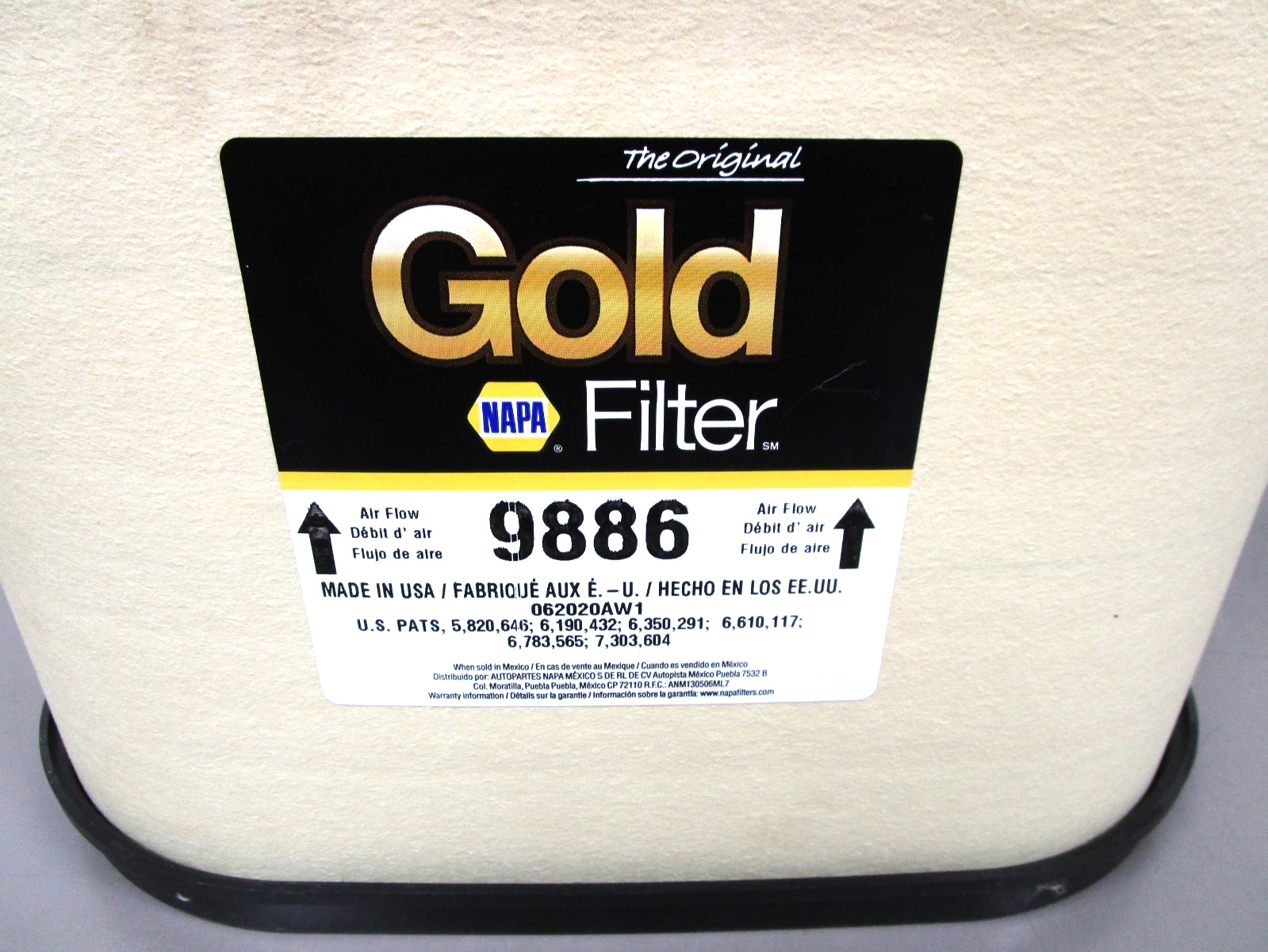 9886 Engine Air Filter NAPA