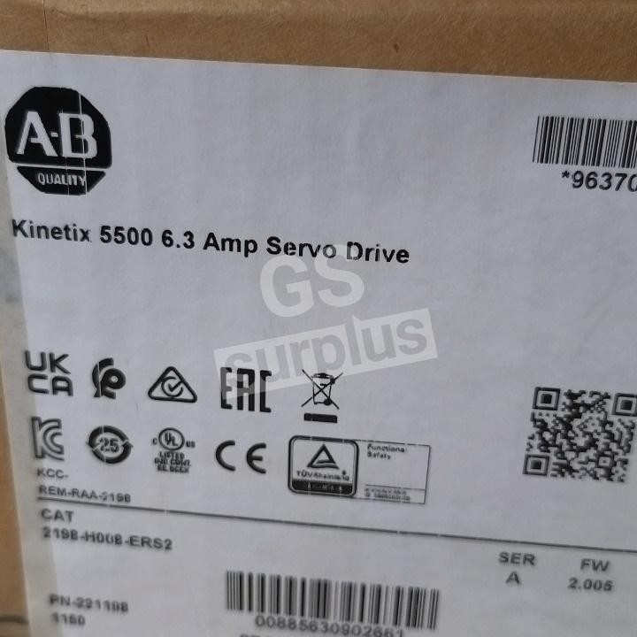 ALLEN BRADLEY 2198-H008-ERS2 /A (New Open)