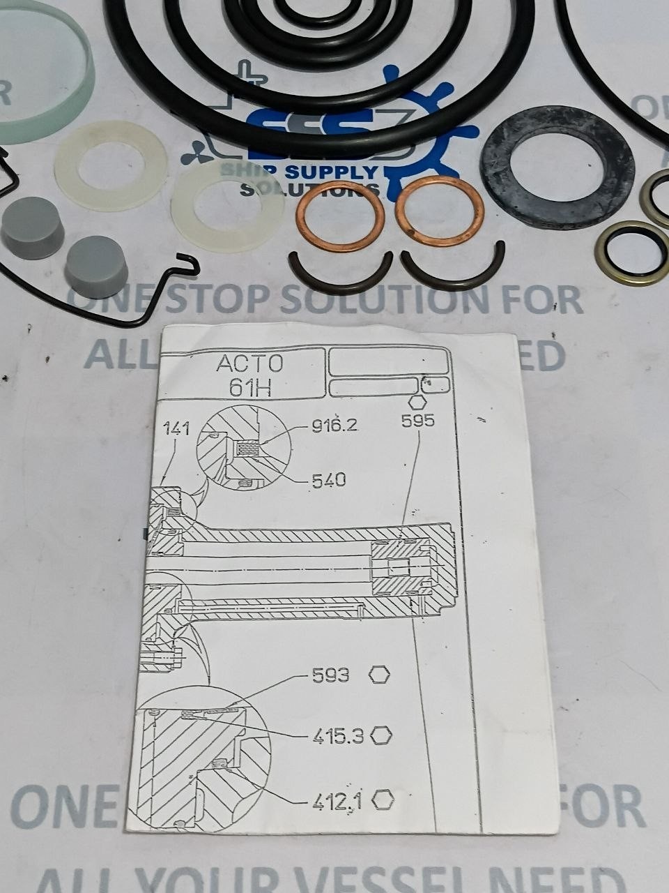 KSB Amri ACTO 61H Sealing Kit / Spare Parts Kit FT-H71-018-B