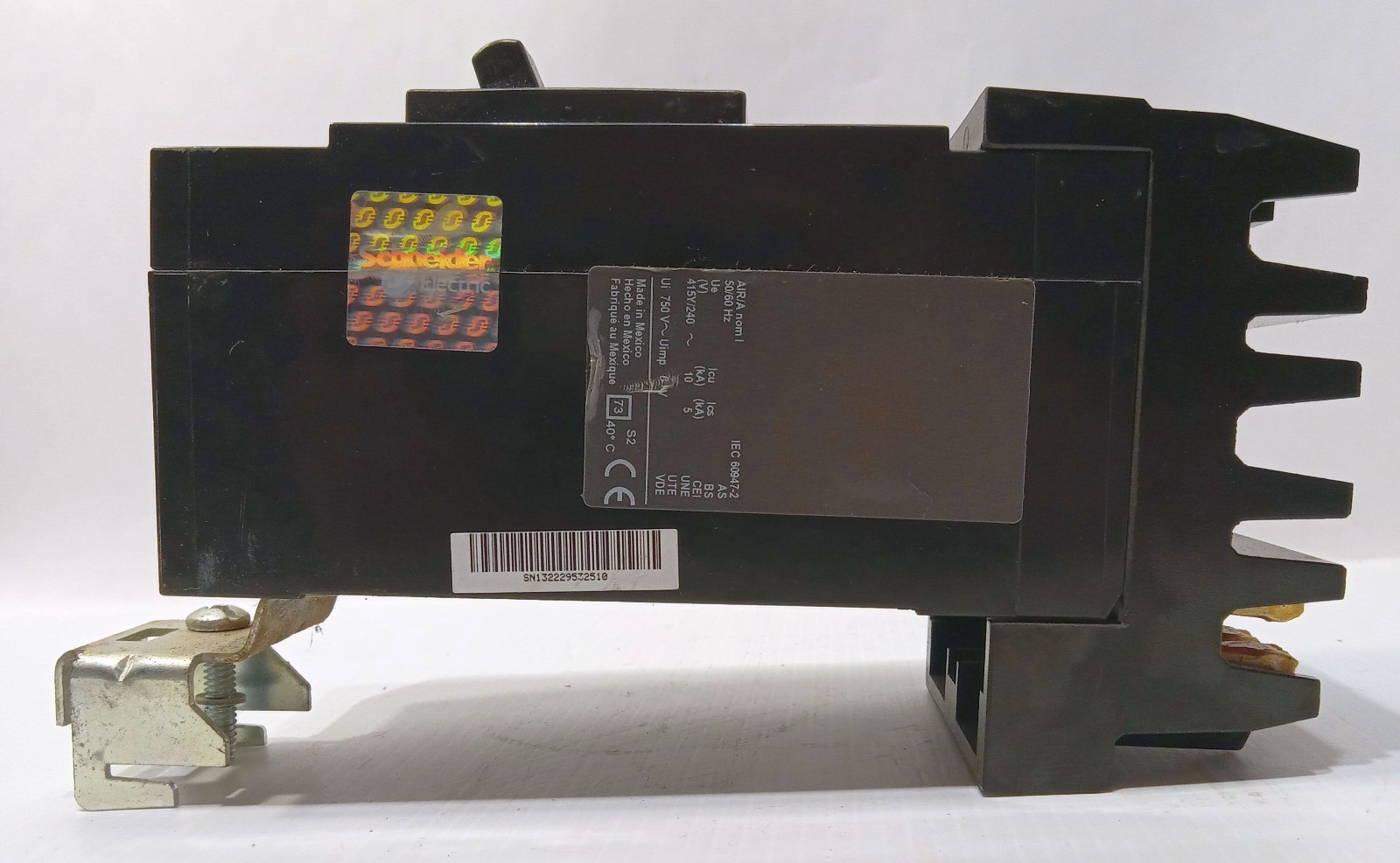 1 USED SQUARE D QB125 QBA221252 125A MOLDED CASE CIRCUIT BREAKER **MAKE OFFER**