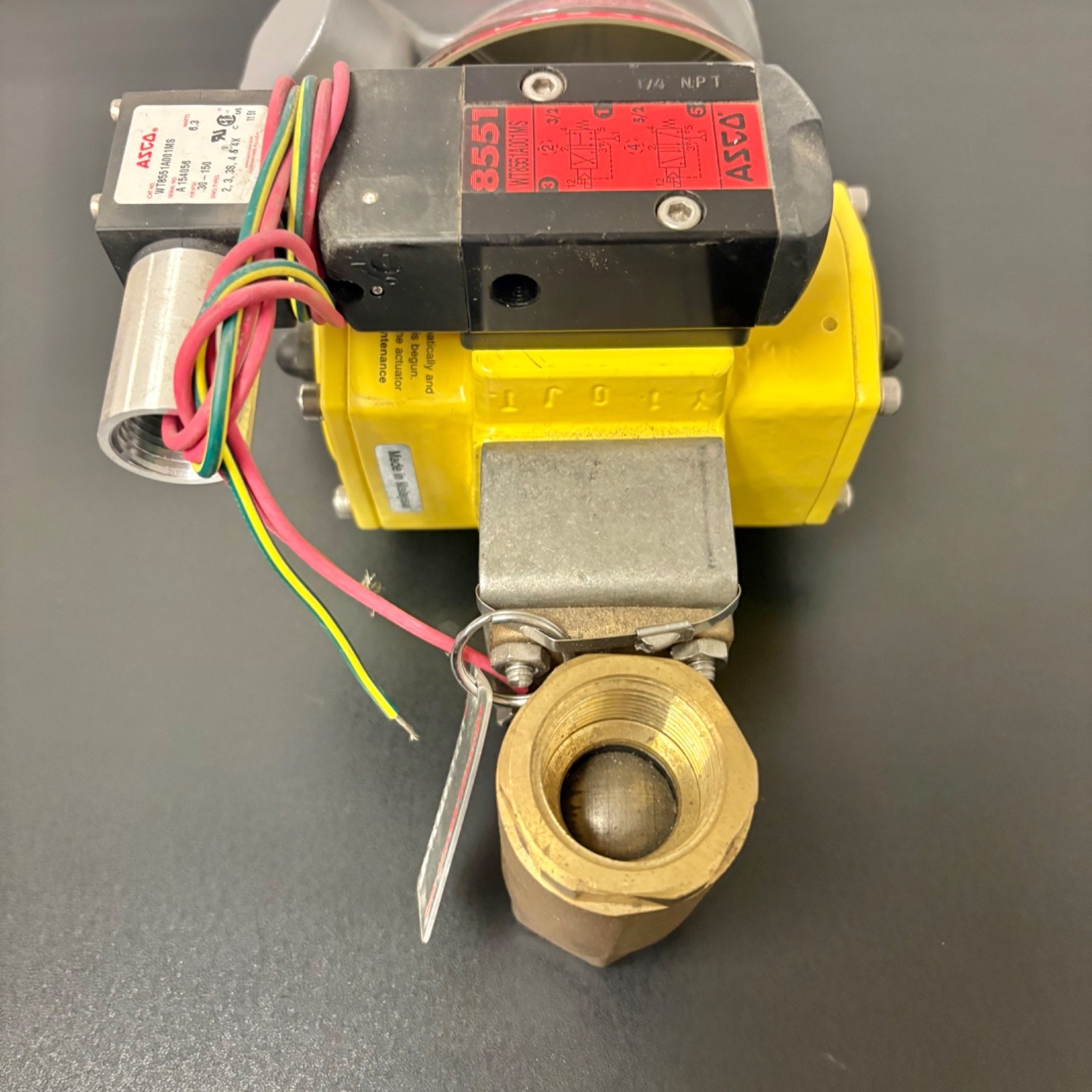 Apollo Pneumatic Actuator w/ Quartz Limit Switch & 1 Inch Valve – (AD0025N001A)