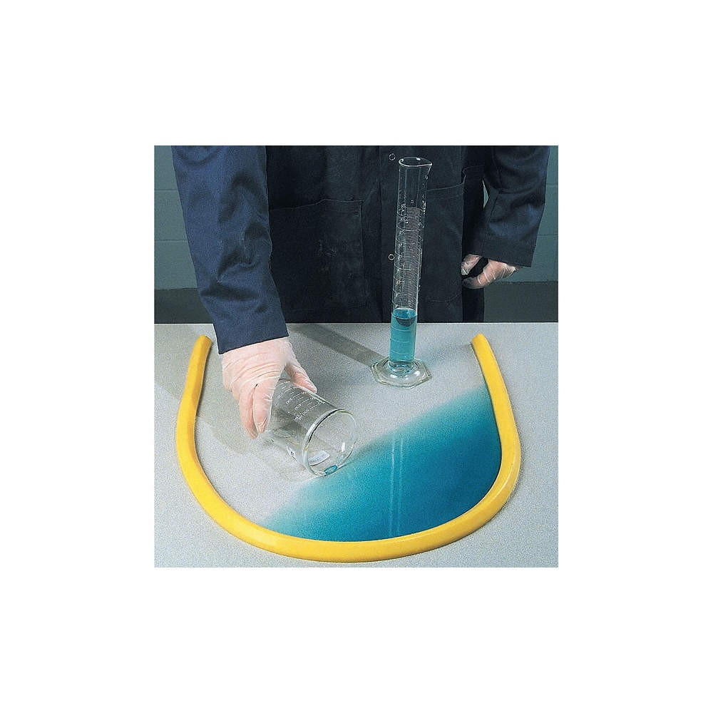 PIG PLR229 SpillBlocker Tabletop Dike,Yellow,1 In 30PW60