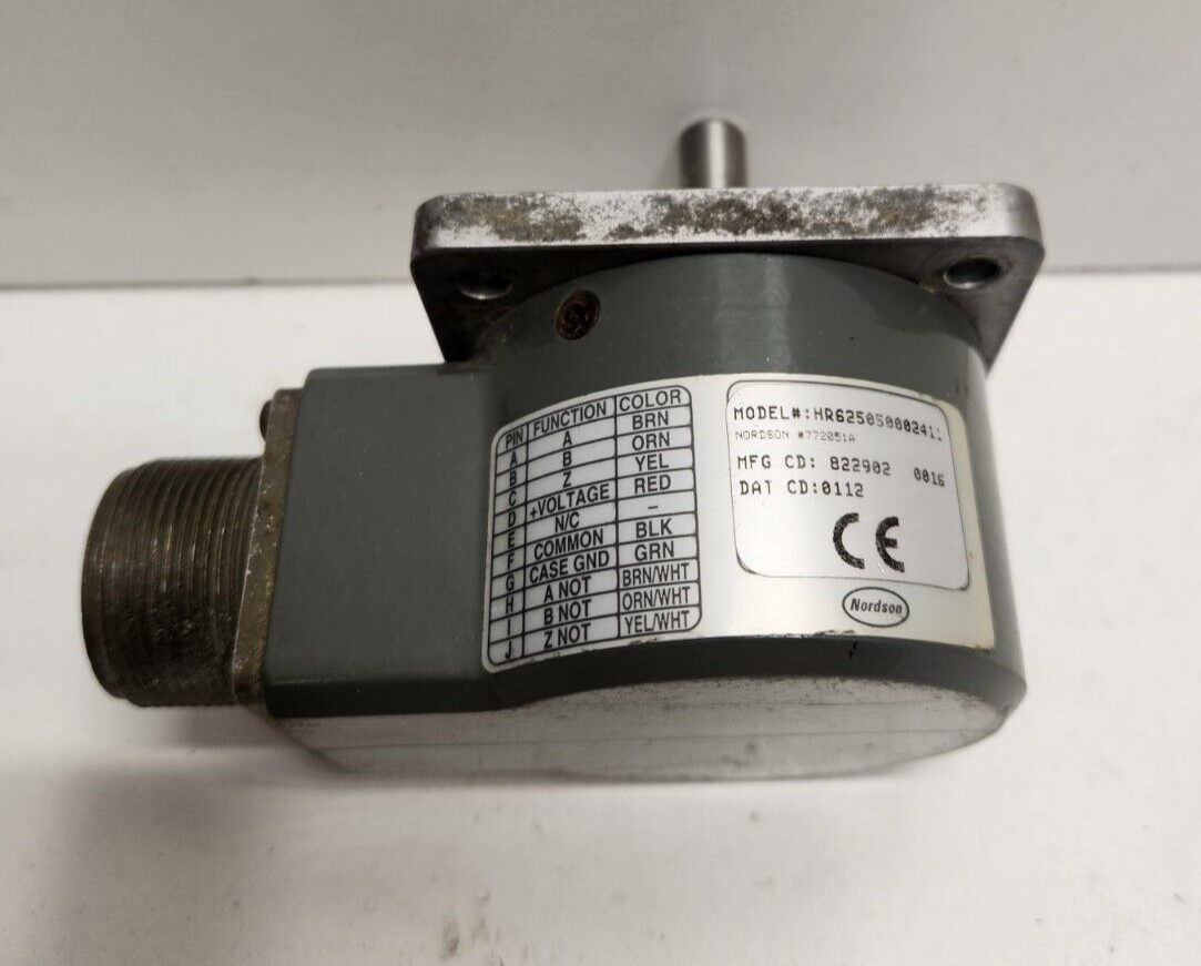 GUARANTEED! NORDSON 3/8″ SHAFT 26V ENCODER HR625050002411