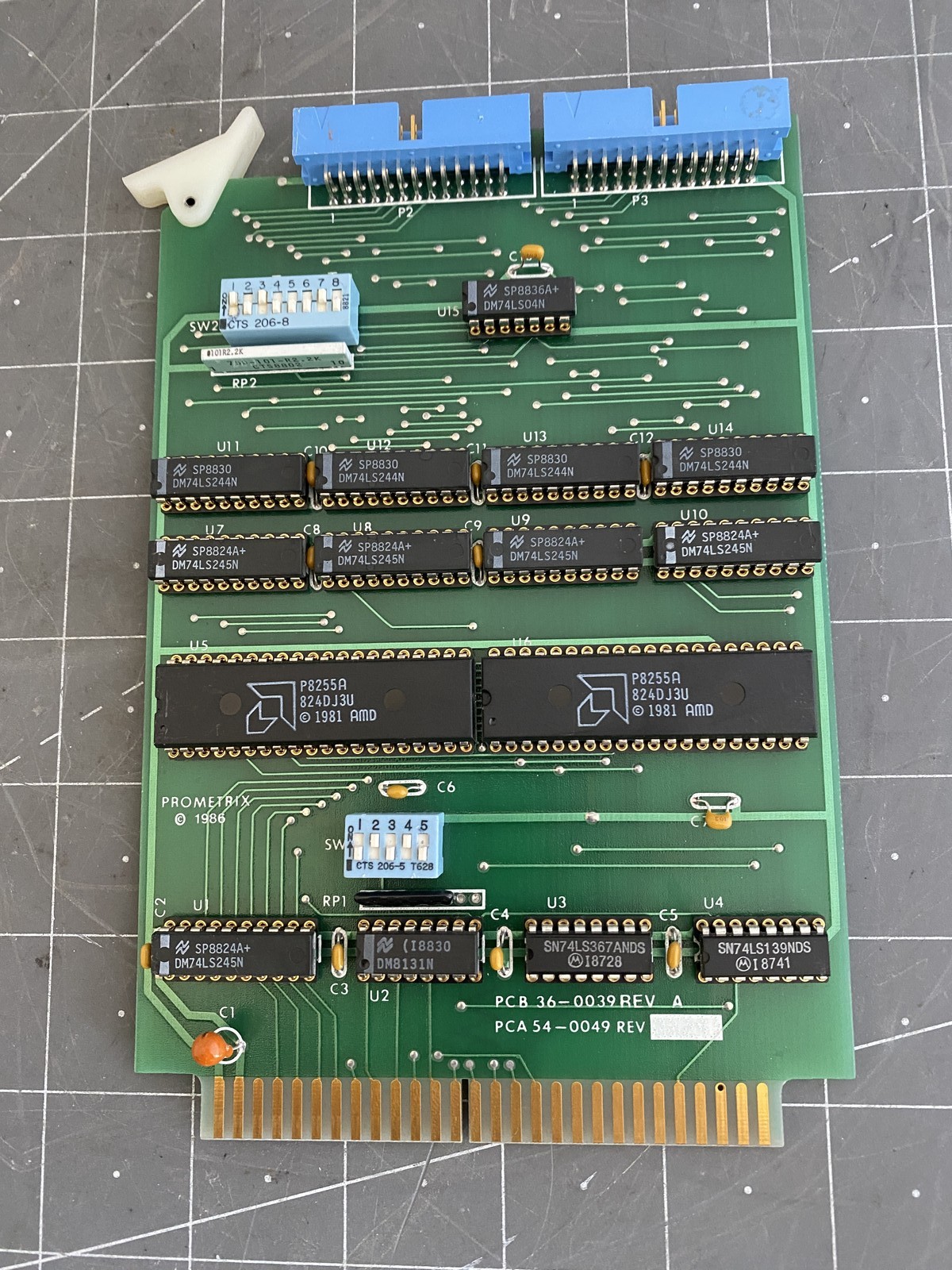 Prometrix PCB Parallel I/O Card PN: 36-0039 REV: A