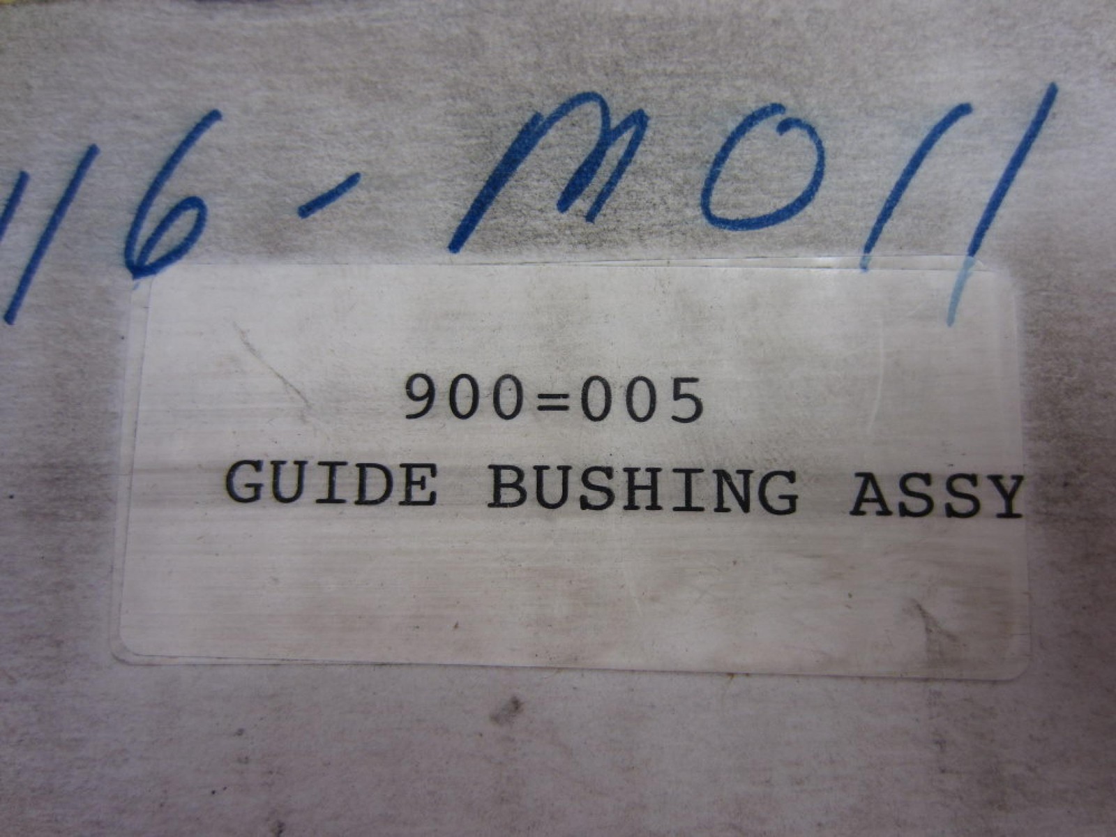 Part 900-005 Guide Bushing Assembly 900005
