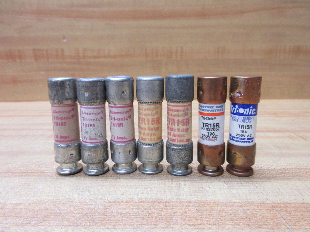 Gould Shawmut Ferraz TR15R Fuse Cross Ref 4TCR2 (Pack of 7)