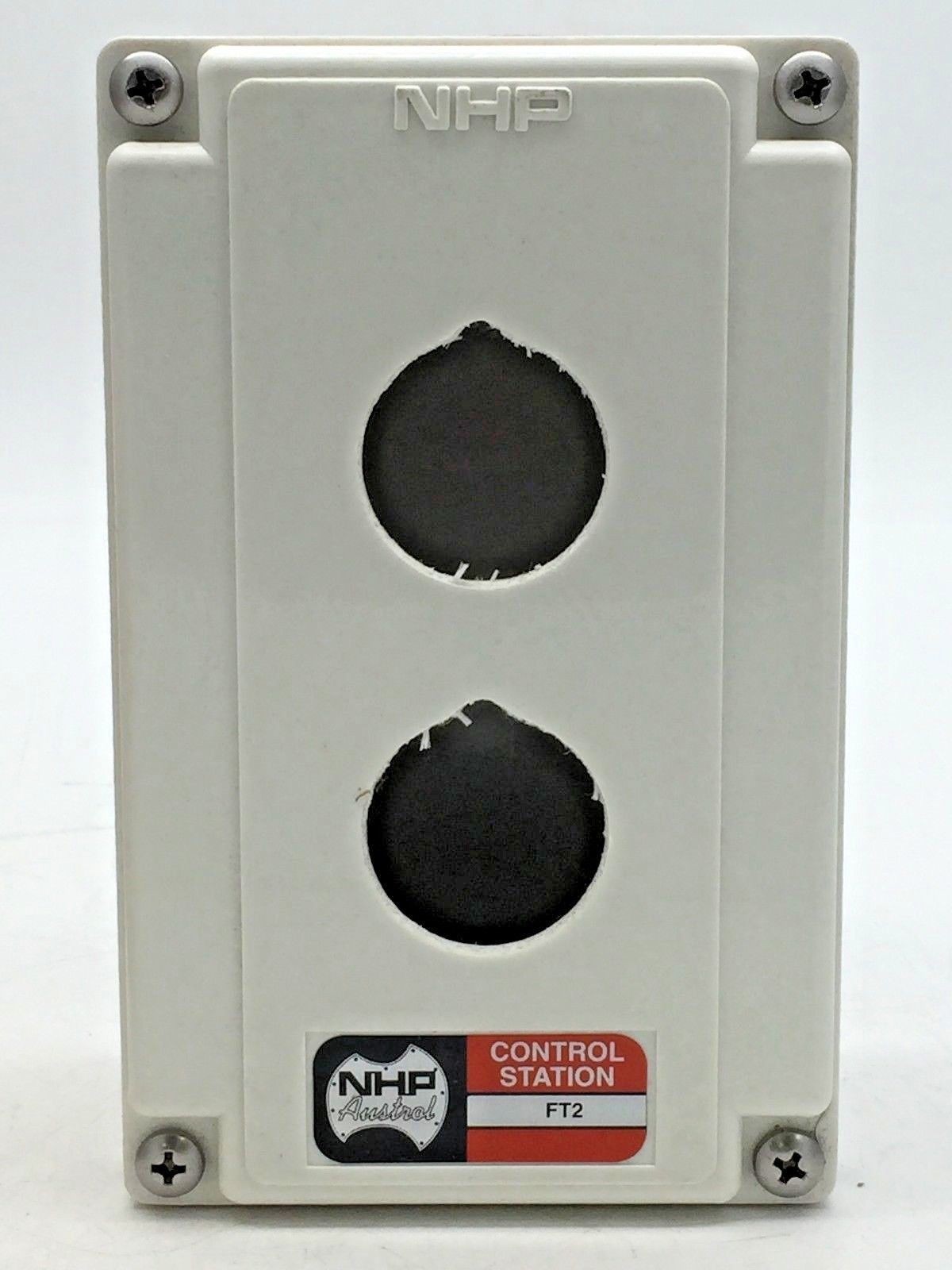 NHP FT-2 Type HO Push Control Station Enclosure Only Oil Tight with Screws