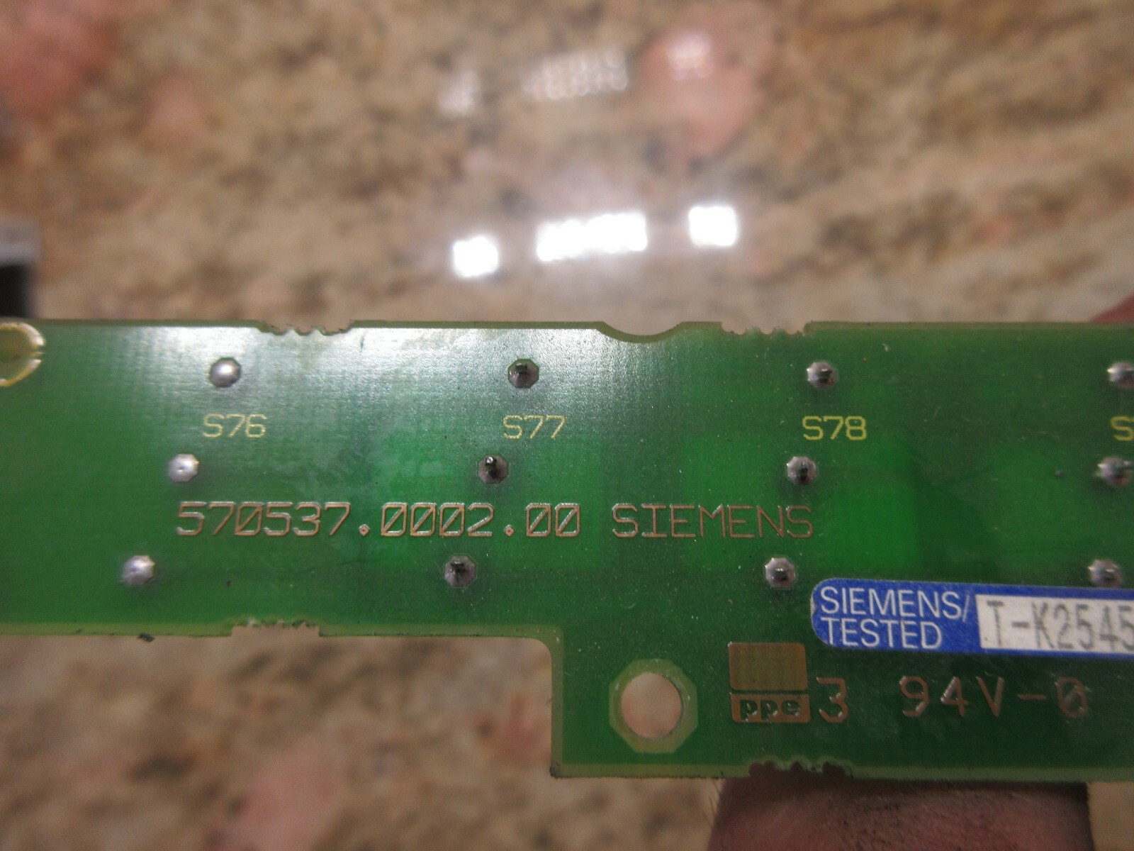 SIEMENS CIRCUIT BOARD 570537.9101.00 T-K2545 94V-0 570537.0002.00