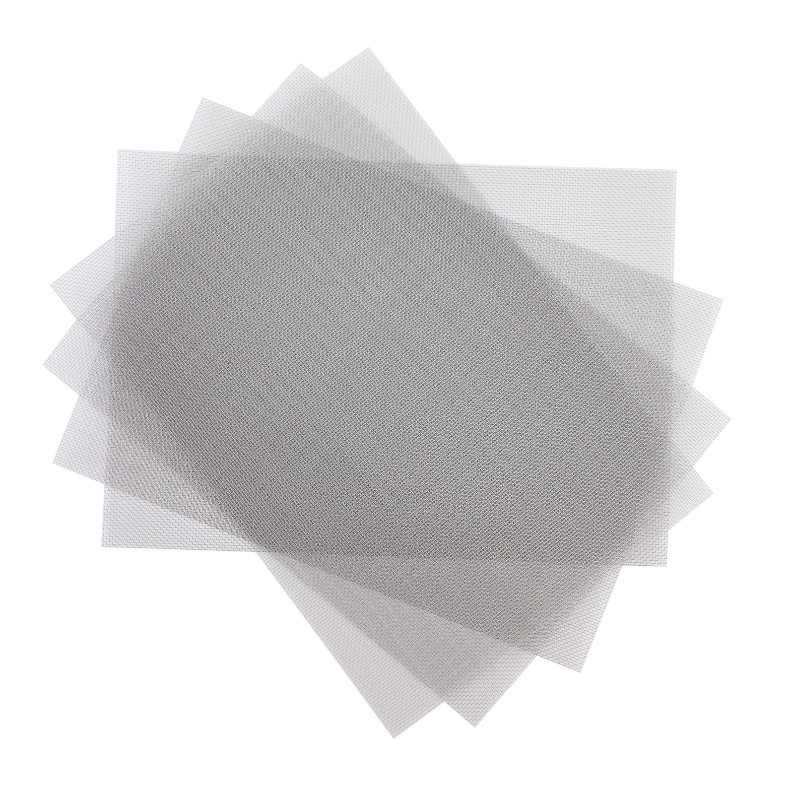 SOTEE 4 Pack – 304 Stainless Steel Woven Wire Mesh 20Mesh-11.8″ x 8.27″, Gray