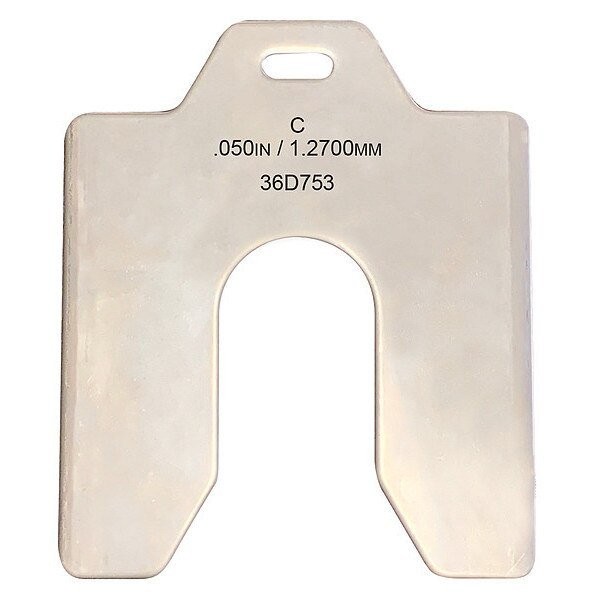 Zoro Select Slotted Shim 4 x 4″ x 0.050″