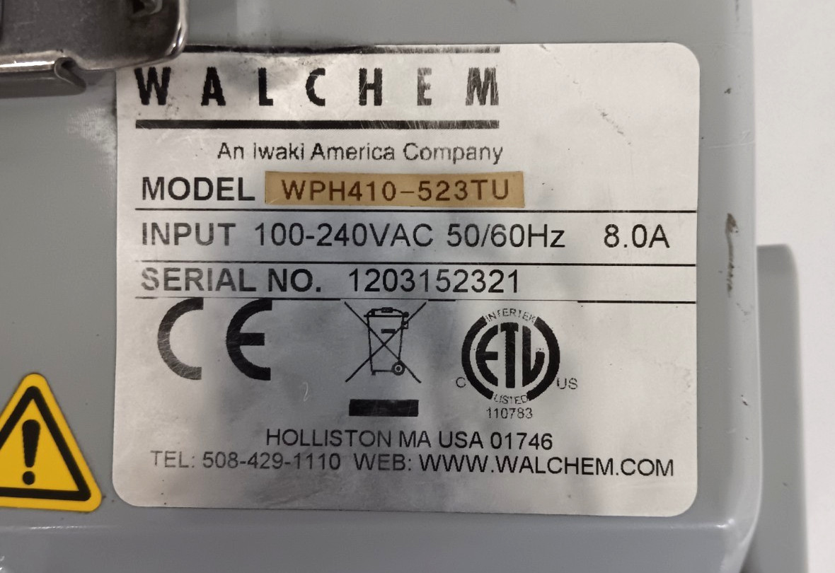 Walchem WPH410-523TU Controller 100-240 VAC 8.0 A