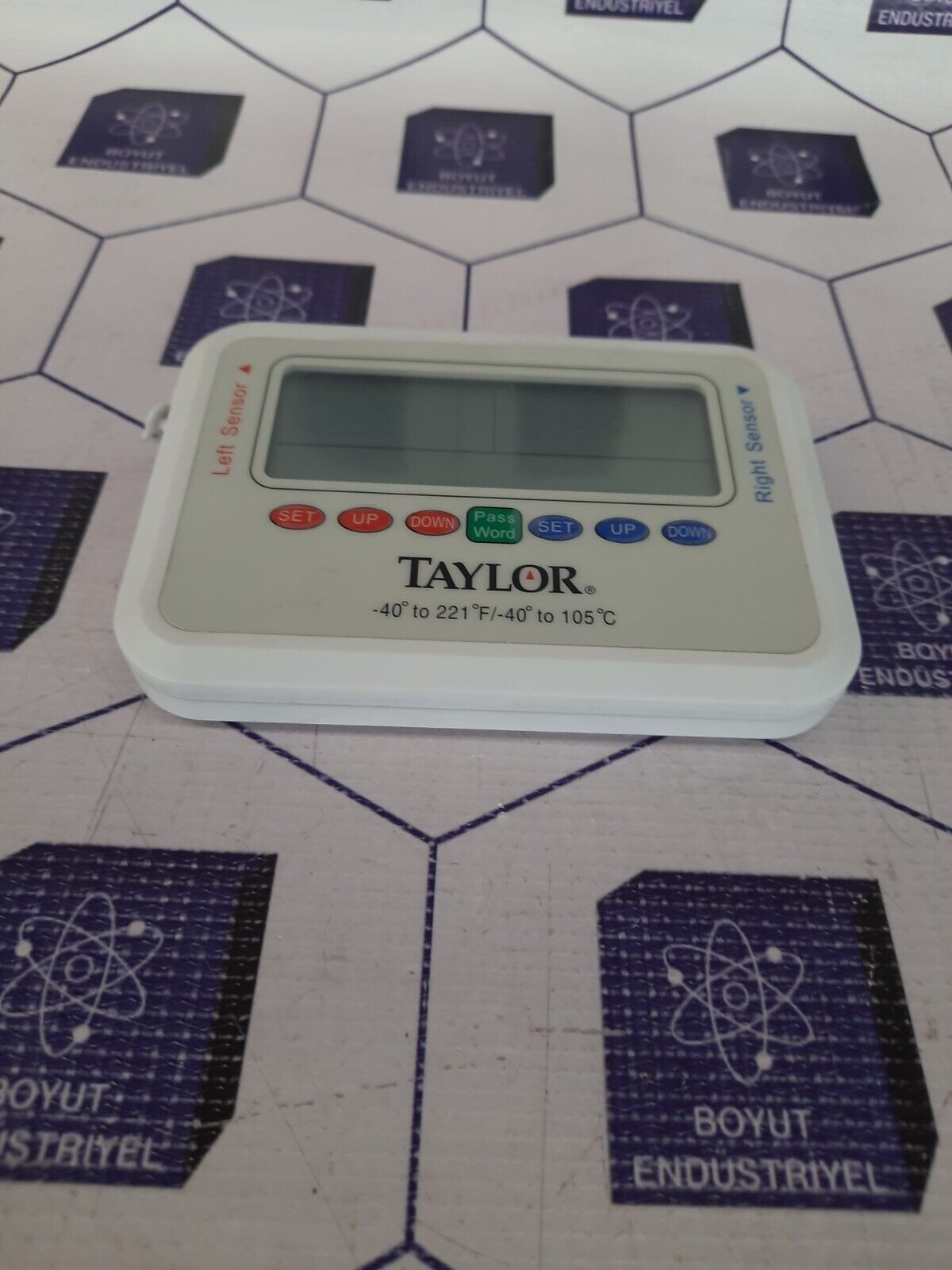 TAYLOR (-40°to 221 °F-40° to 105 °C) RECORDING THERMOMETER WITH DUAL PROBES