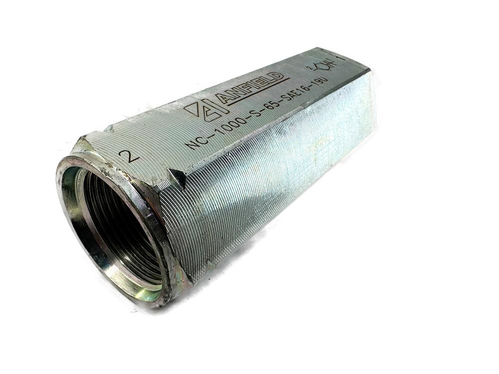 Anfield NC-1000-S-65-SAE16-19U Inline Hydraulic Check Valve NEW FREE FAST SHIP