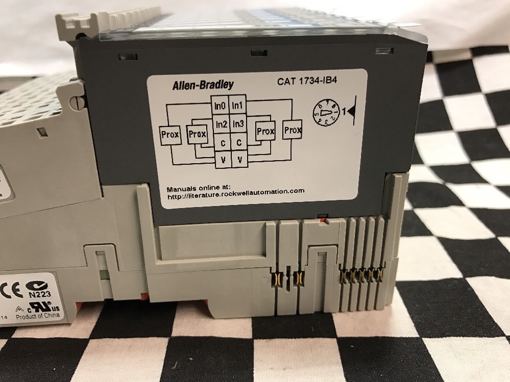 LOT OF 10 Allen Bradley Input Module 24V, 1734-IB4, 1734-RTBS, 1734-MB #1175N