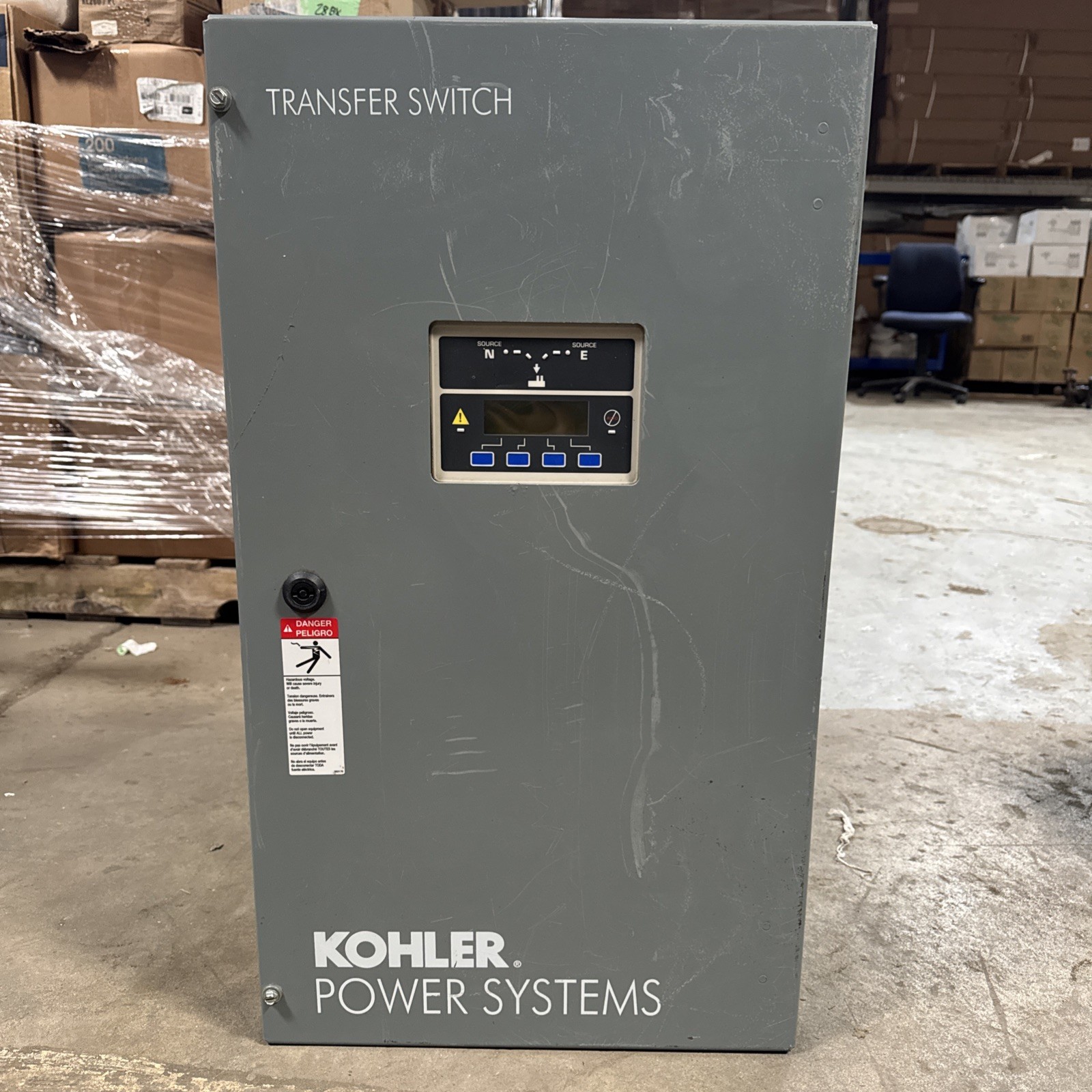 Transfer switch, Auto, 200A, 480V, 4 Wires, 3 Poles, 3ph, KSS-DMTA-0200S, Kohler