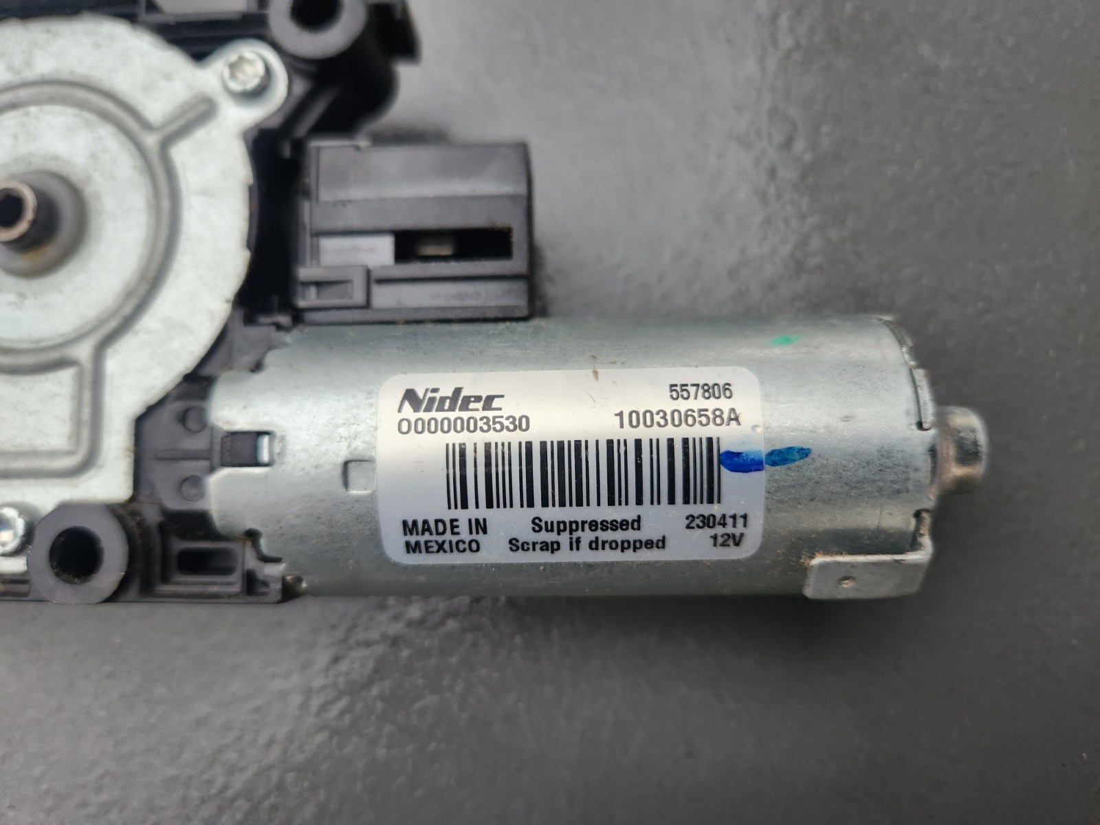 Nidec Motor 10030658A, 557806, 230411, 12v