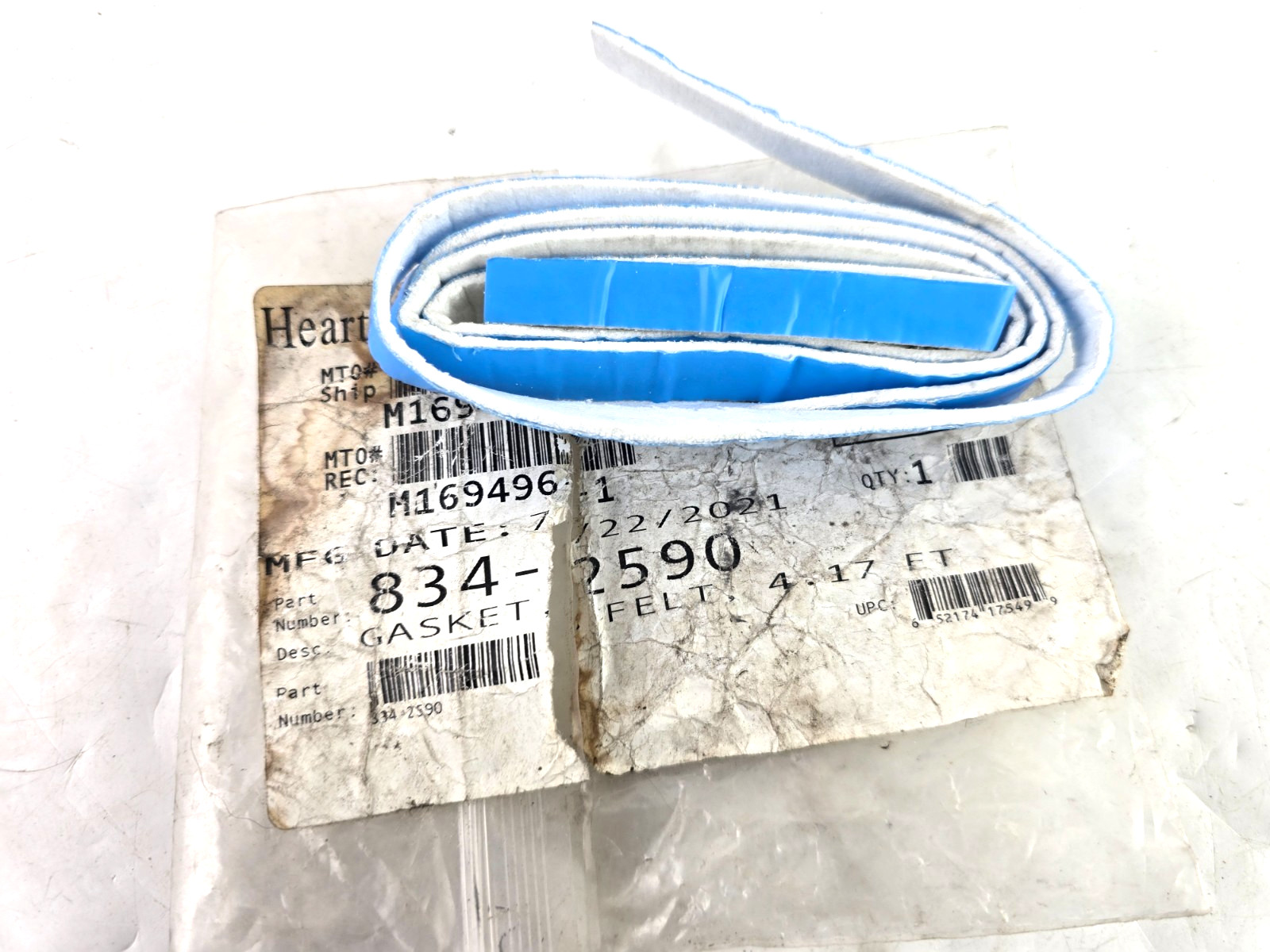 Hearth & Home Quadra-Fire OEM Tape Gasket Felt 834-2590