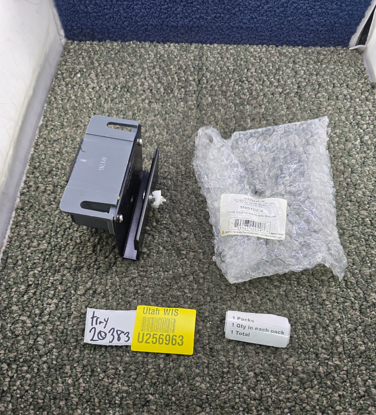 Maxxima M95102-X Back-Up Alarm with Bracket Assembly, 102 dB Alarm Sound Level