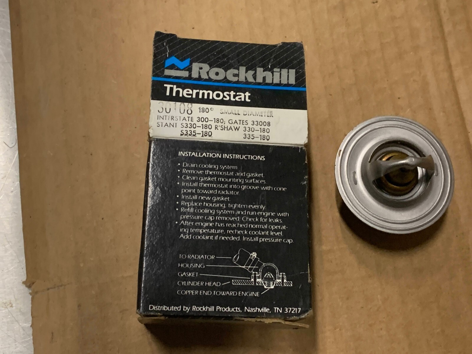 Rock Hill Thermostat 180° Small Diameter P/N 30108