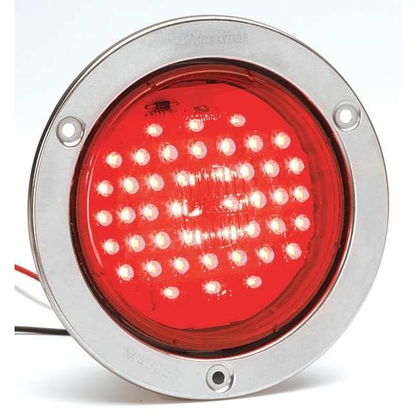 Maxxima 3Yxu6 Stop/Tail/Turn Light, Led, Red, Round, 4 Dia
