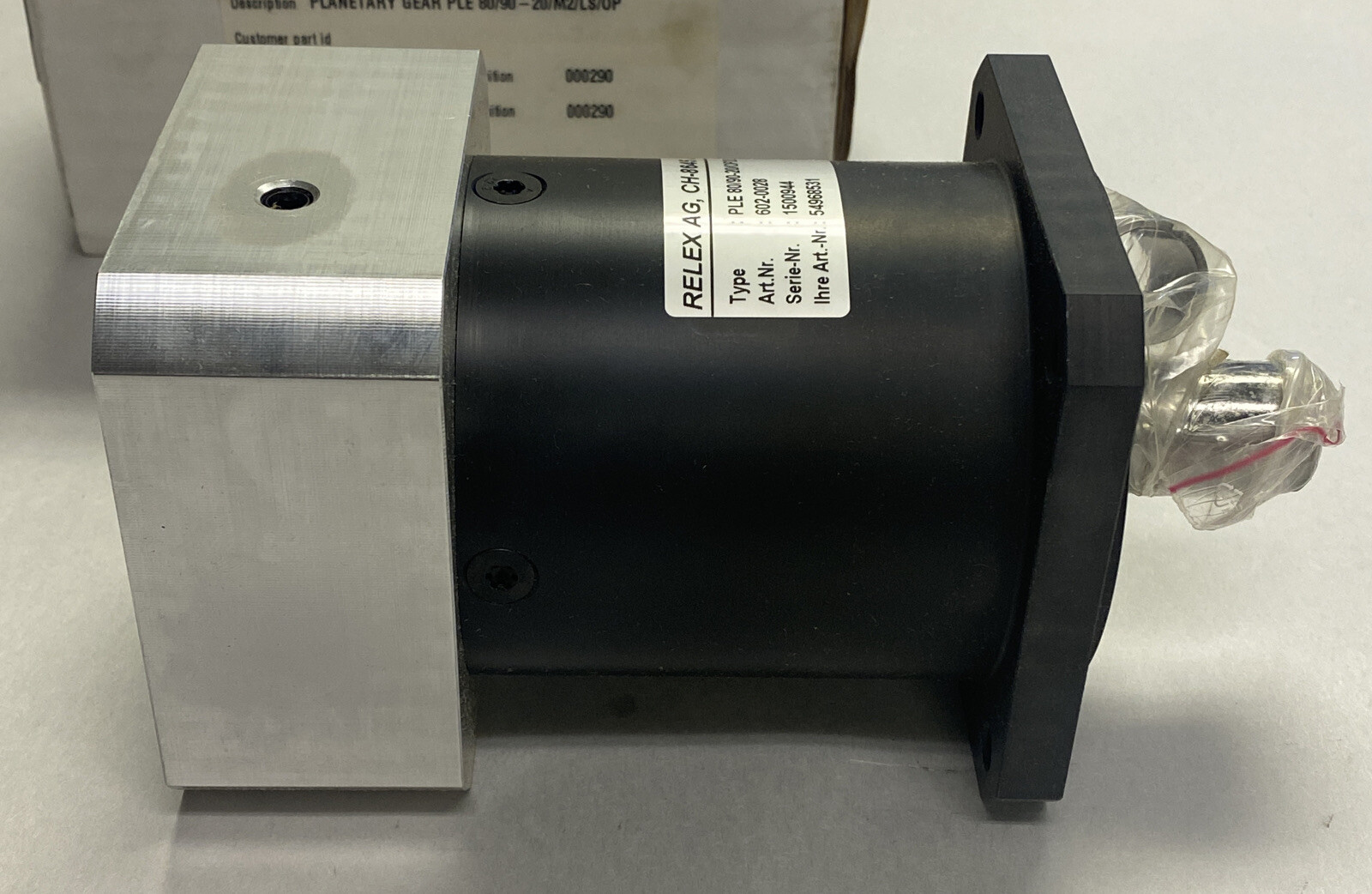 RELEX AG,PLE 80/90-20/OP2/LS,GEAR REDUCER NEW