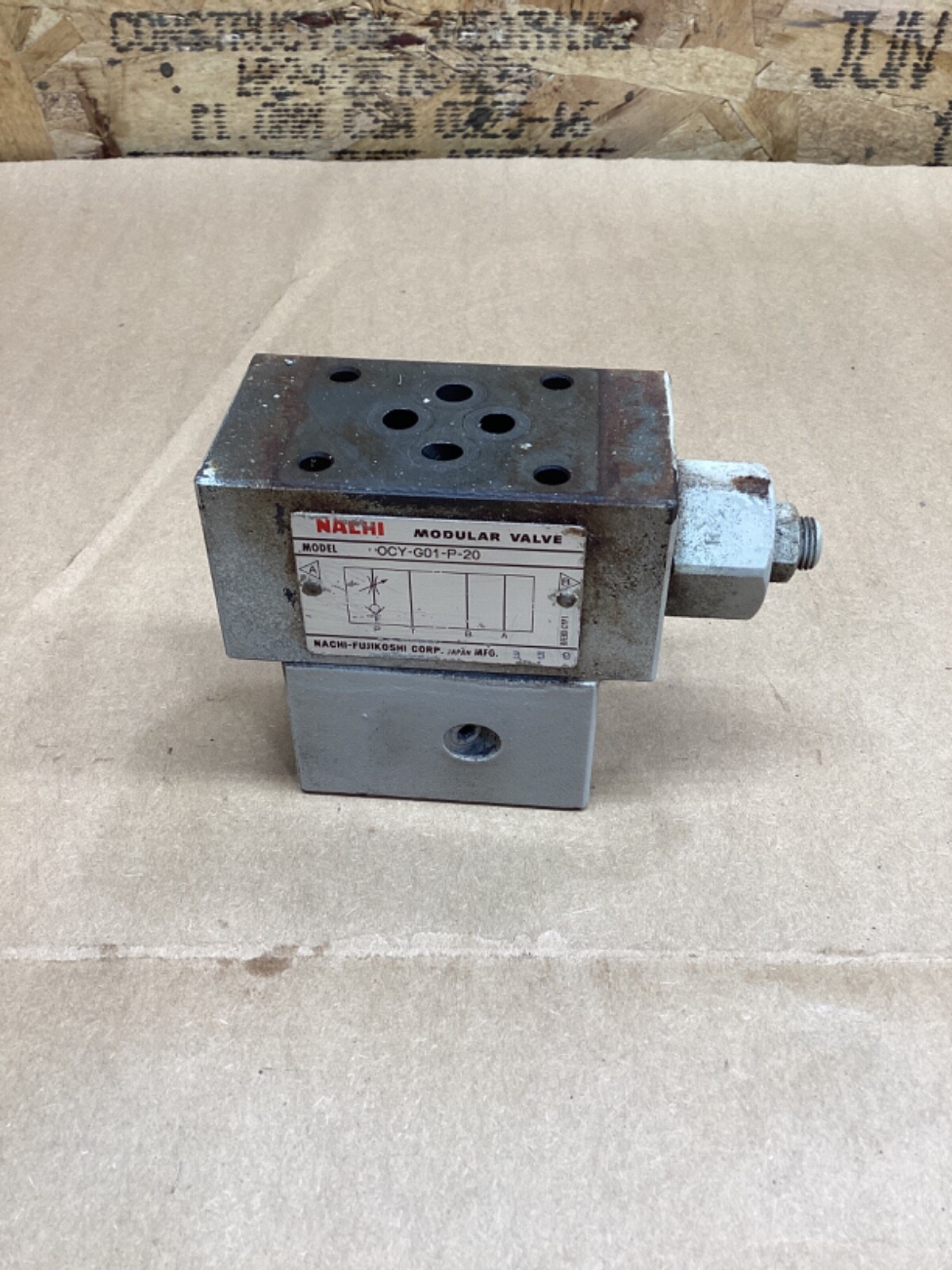 NACHI MODULAR VALVE OCY-G01-P-20 #113D17PR5