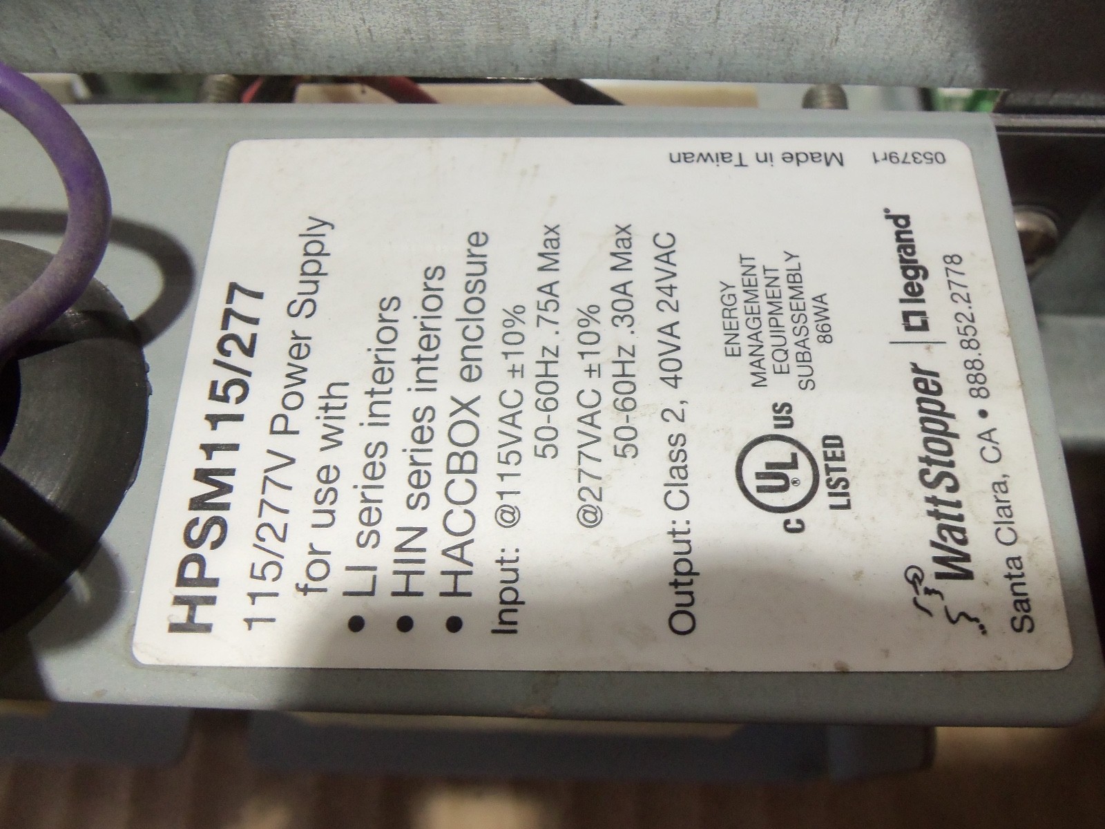 New Wattstopper LI48 115/277-48HD-1GS LI48 Relay Panel Interior