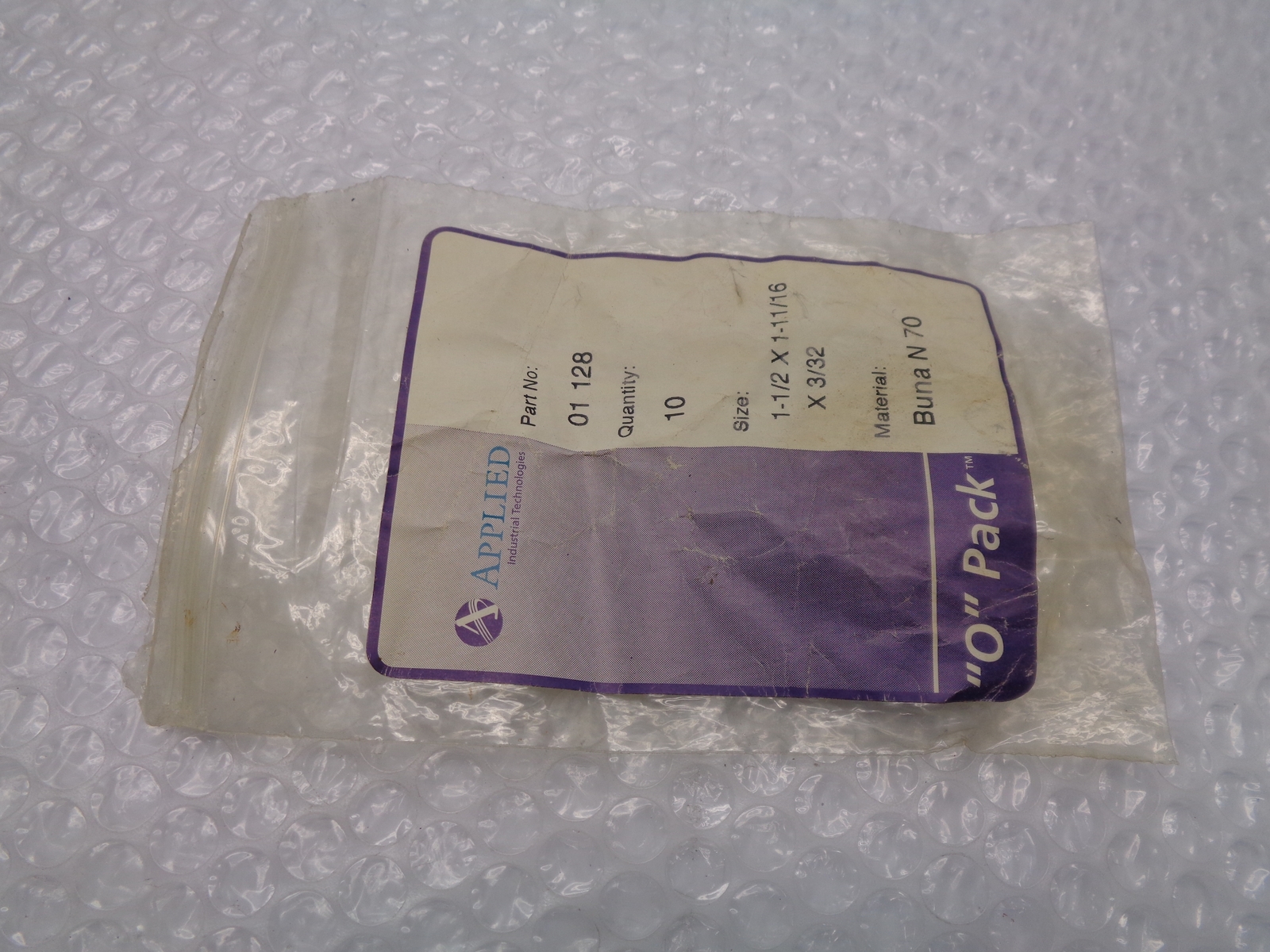 APPLIED INDUSTRIAL TECHNOLOGIES 01 128 O-RING PKG OF 10 NSMP