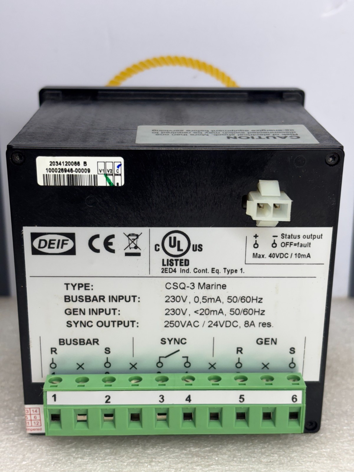 DEIF CSQ-3 MARINE 230V MULTI FUNCTION SYNCHROSCOPE