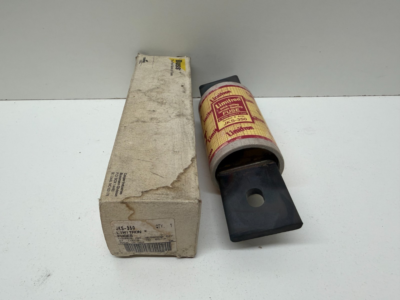 NEW IN BOX! BUSSMANN LIMITRON 350A 600V QUICK-ACTING FUSE JKS-350