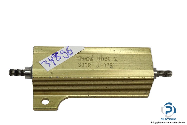 ATE RB50 2 WIRE WOUND RESISTOR_50 Watts_300R J 0791_Series B_aluminium body