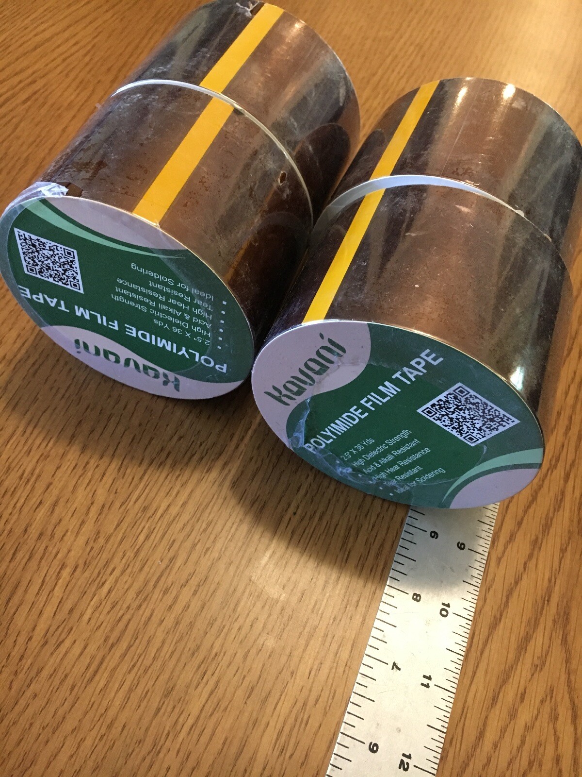 4 pcs Kapton Polyimide Tape Polyimide Film 2.5″ x 36 Yards 4 pack