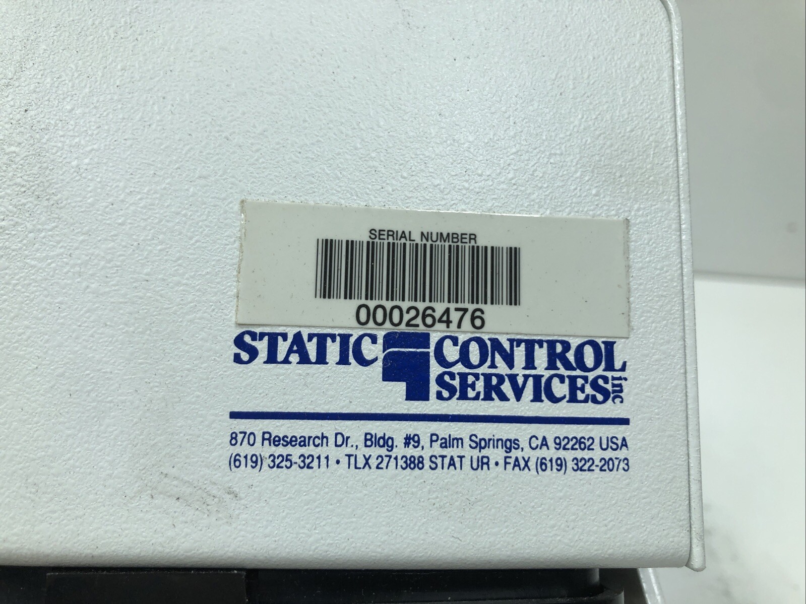 Static Control Services PDC2000 Endstat 2000 Pulse DC Ionizing Blower