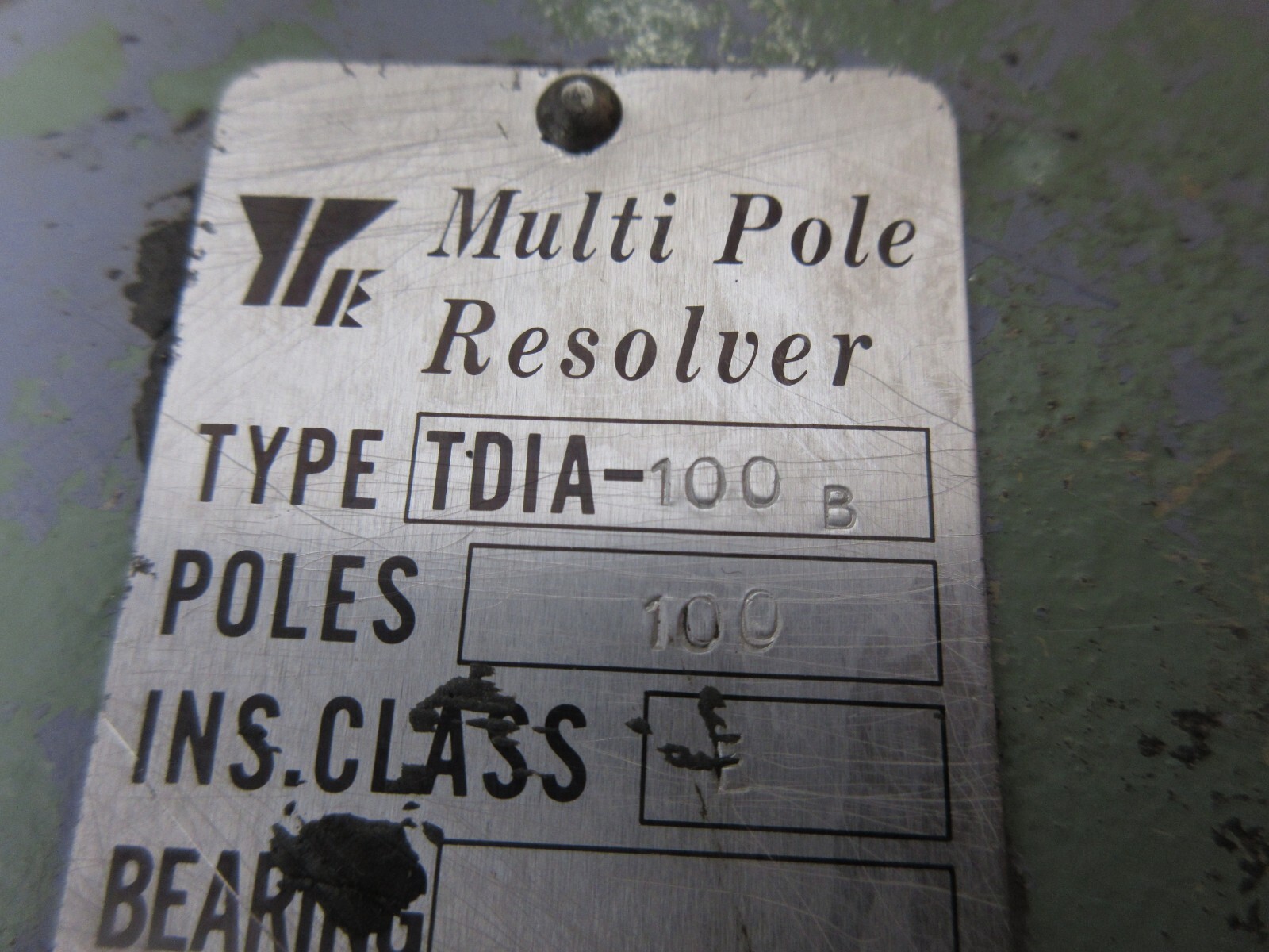 YASKAWA MULTIPOLE RESOLVER TDIA-100 B 100 POLES TDIA-100B ENCODER