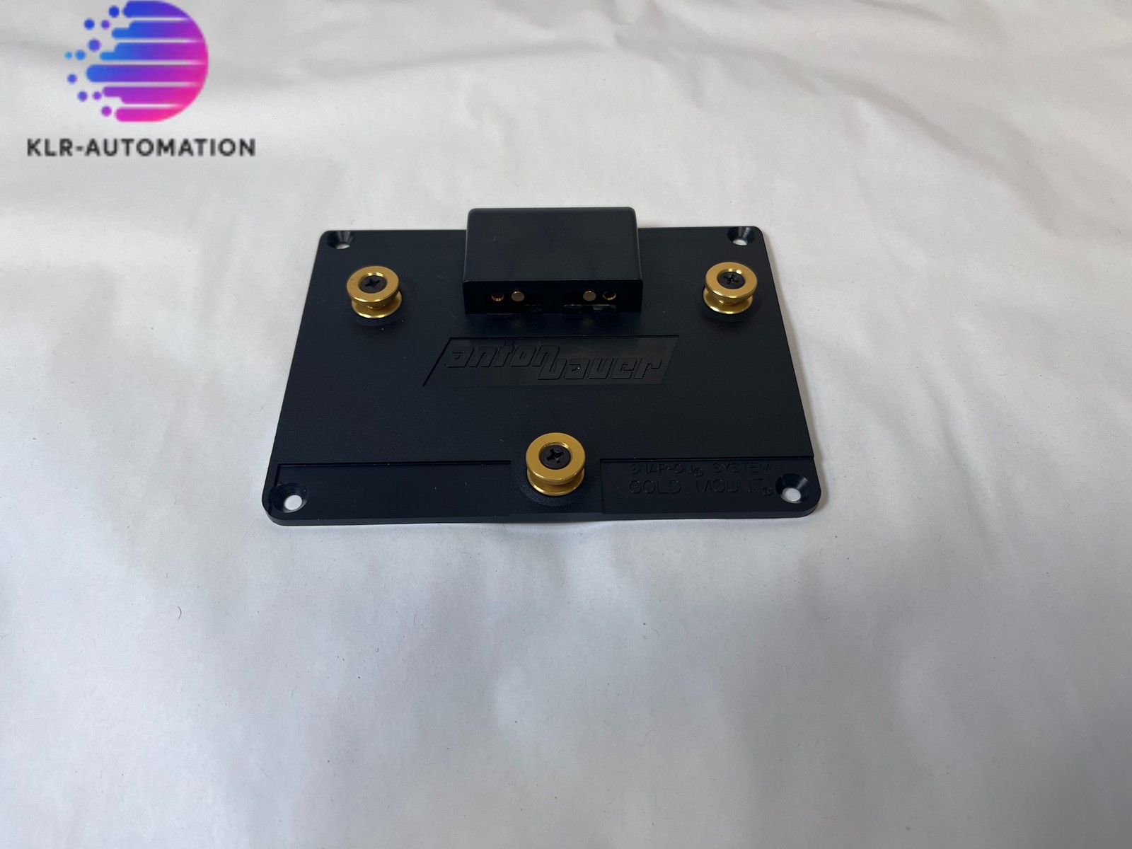 Anton Bauer Milled Silver Back Plate (8075-0057) Male Gold Mount – TBE x1