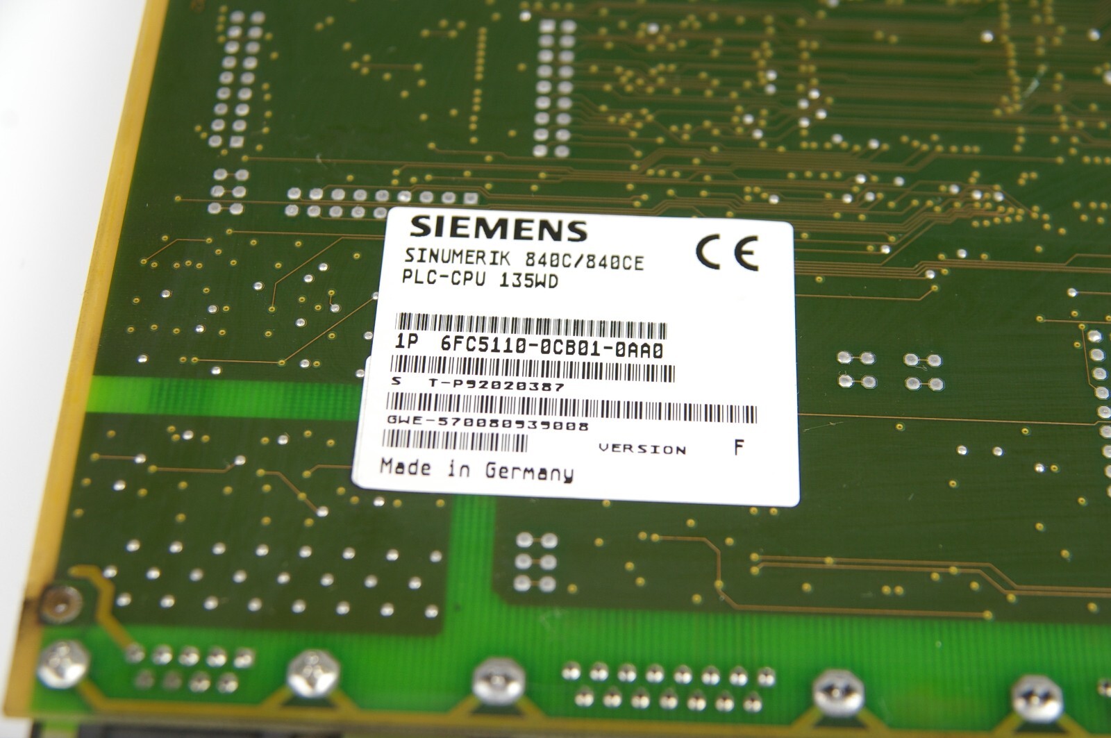 Siemens 6FC5110-0CB01-0AA0 SINUMERIK Version F