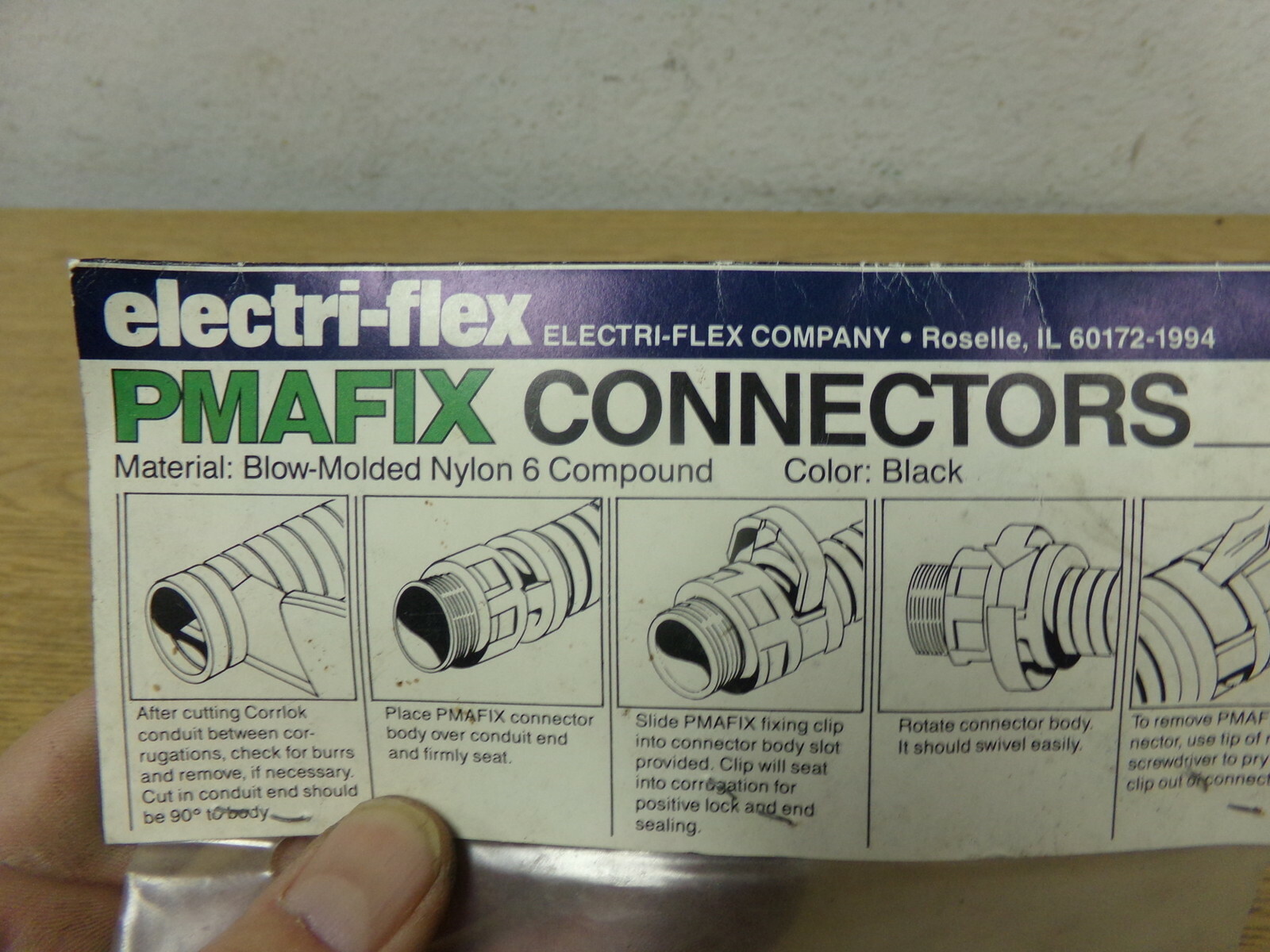NEW Electri-FLEX PMAFIX Connectors CF-15 BFND-N8.8 1-1/2″ Trade Size