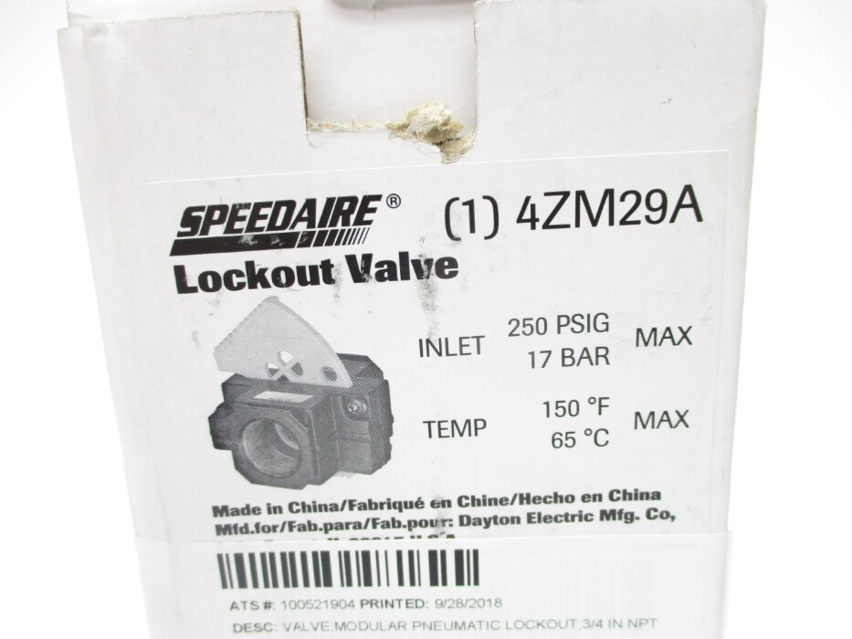 SPEEDAIRE 4ZM29A 250PSIG NSMP