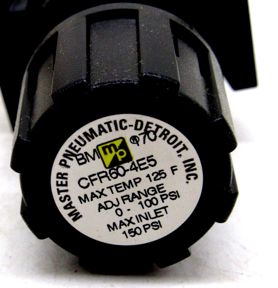 NEW MASTER PNEUMATIC CFR60-4E5 REGULATOR CFR604E5