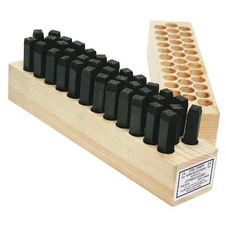 Young Bros Stamp Works 09366 Hand Stamp Kit, Letter/Number Set