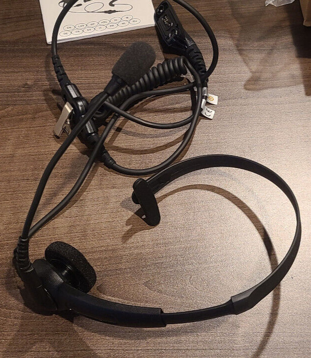 Motorola Rmn5058a Headset Push To Talk for APX, XTS, XPR – NEW IN BOX