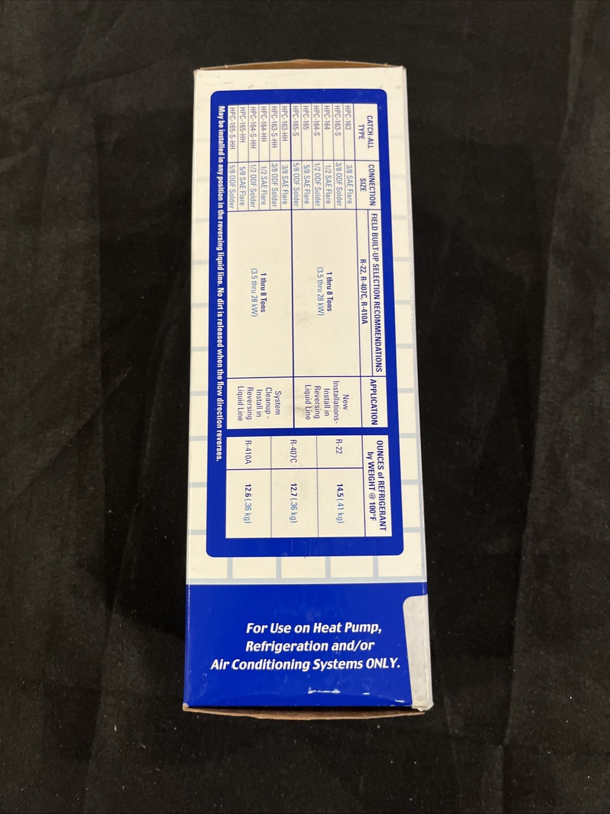 Sporlan 404201 3/8 Inch Sweat Filter Drier High Performance Catch-All