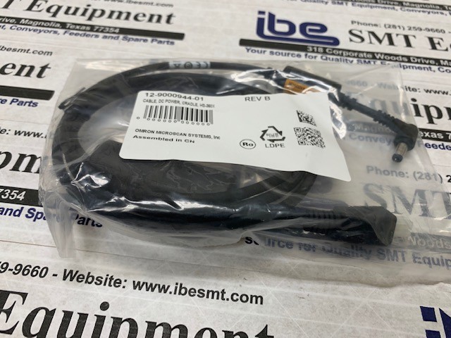 NEW Omron Microscan DC Power Cable for HS-360X – 12-9000944-01 w/Warranty