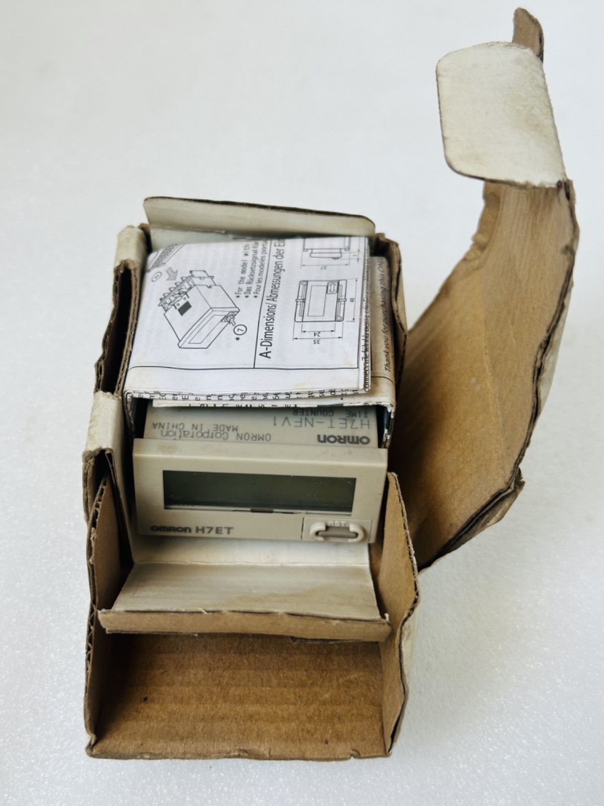 NEW OMRON Type H7ET-NFV1 Time Counter Module 1360S Omron H7ET 110V 60Hz