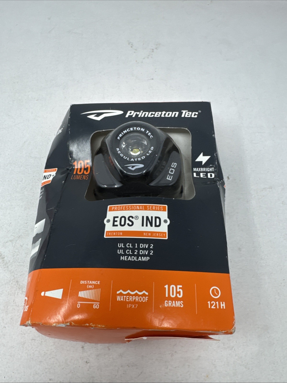 Princeton Tec Eos-Ind Princeton Tec 105 Lumens, Led Black Headlamp