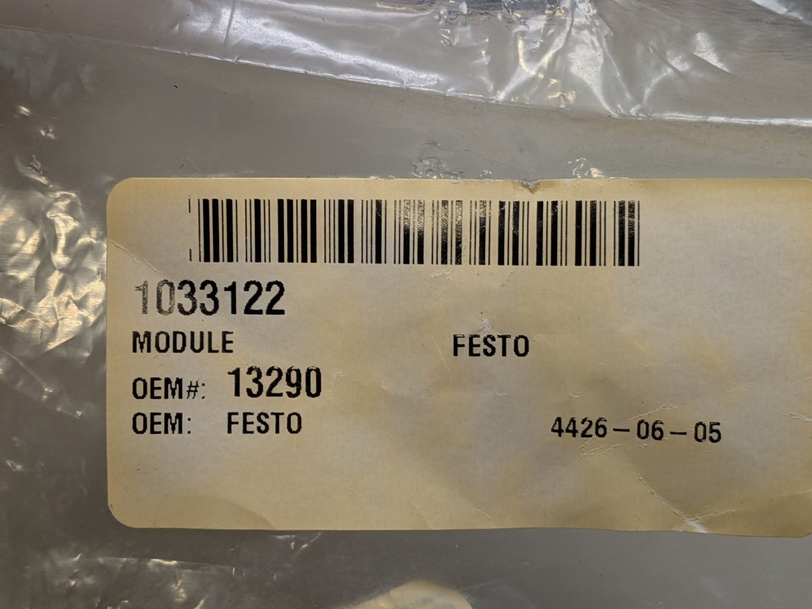 NEW FESTO EV-15/63-4 13290 Cylinder Clamping Module USA SELLER